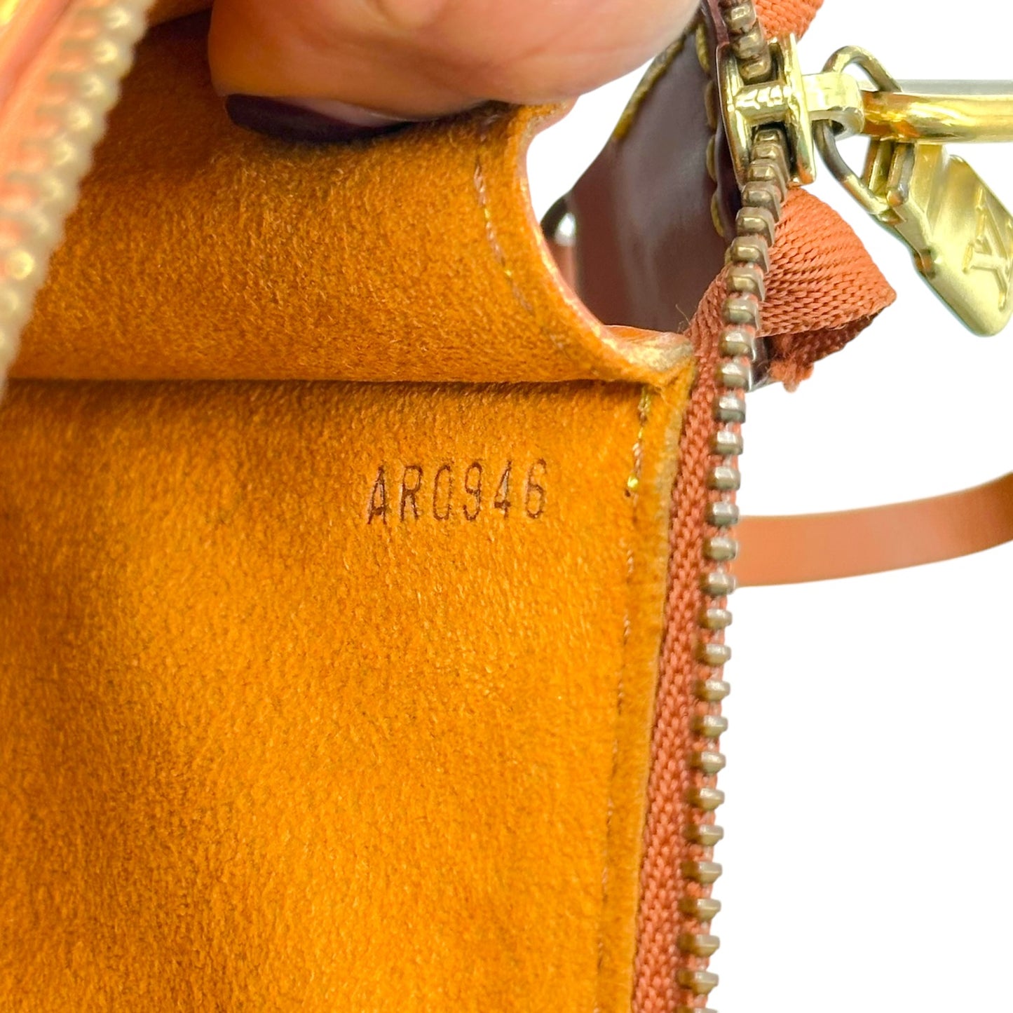 Louis Vuitton Brown Epi Leather Pochette Bag