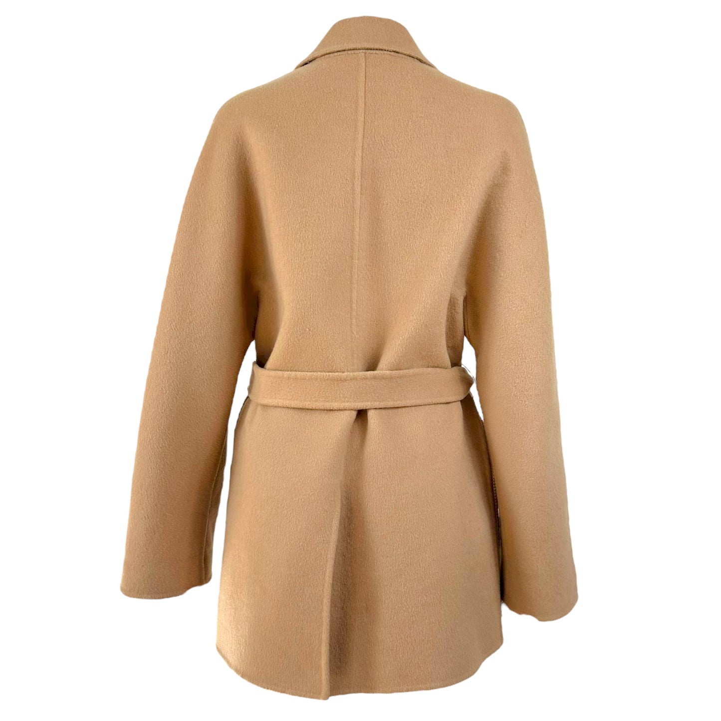 Salvatore Ferragamo Cashmere & Angora Beige Overcoat