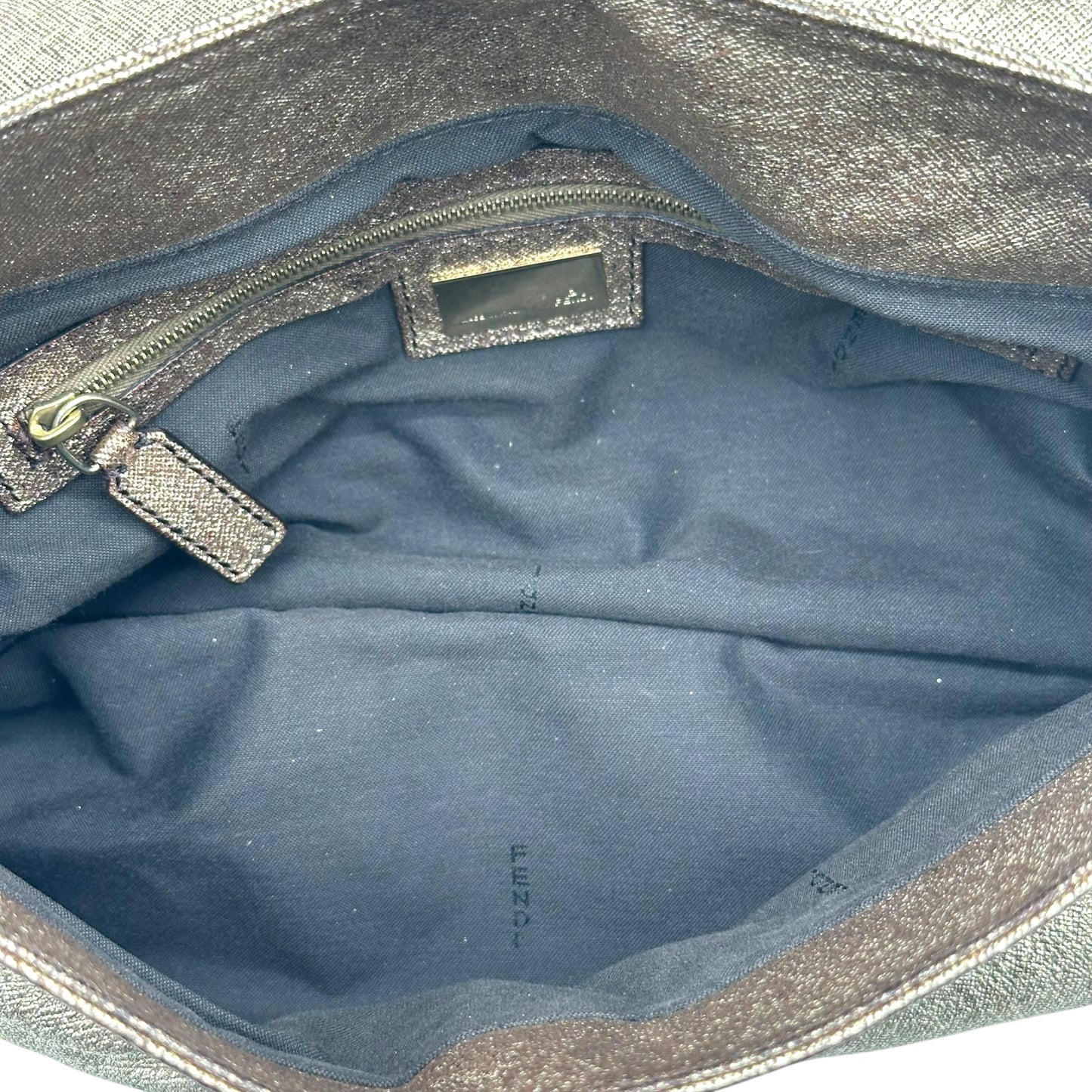 Fendi Gold Leather Medium Chef Bag