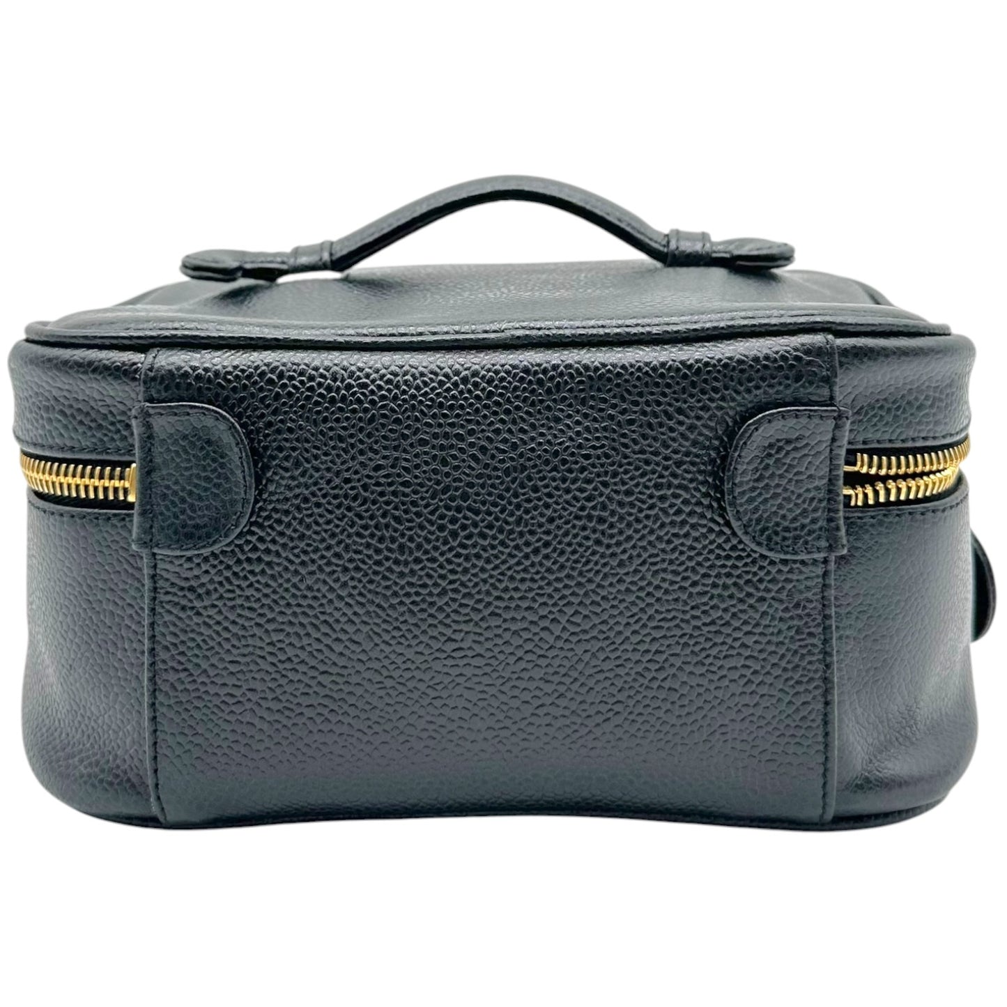 Chanel Black Caviar Leather Vanity Bag
