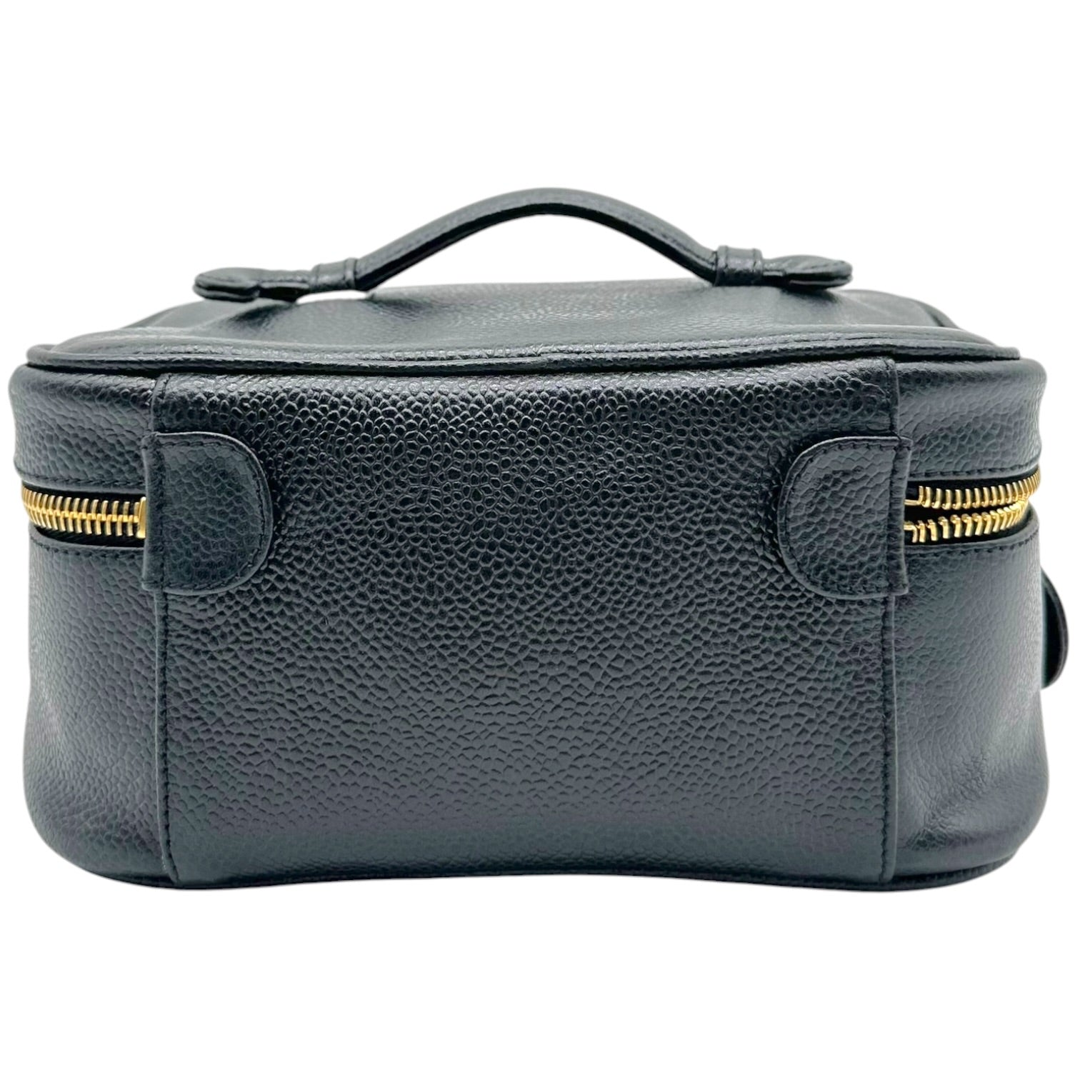 Chanel Black Caviar Leather Vanity Bag