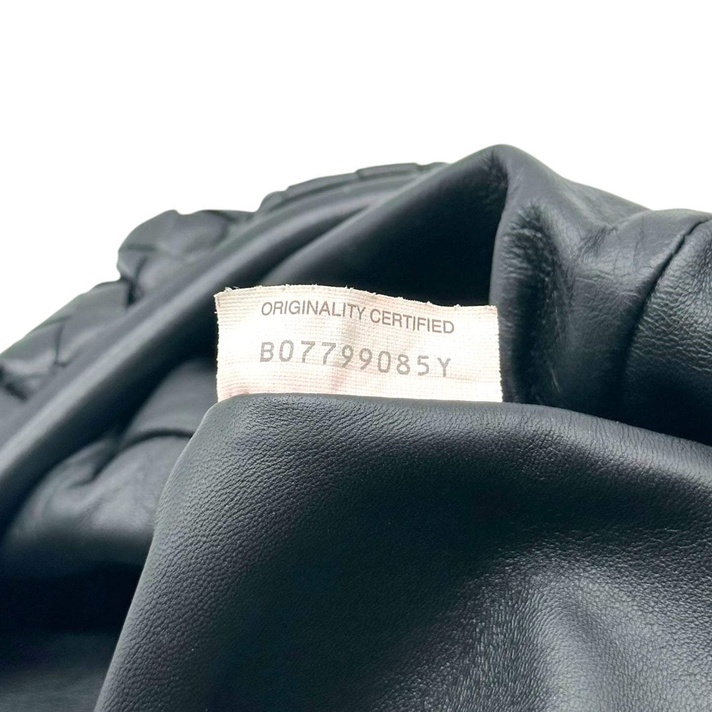 Bottega Veneta Black Intrecciato Lambskin Clutch Bag