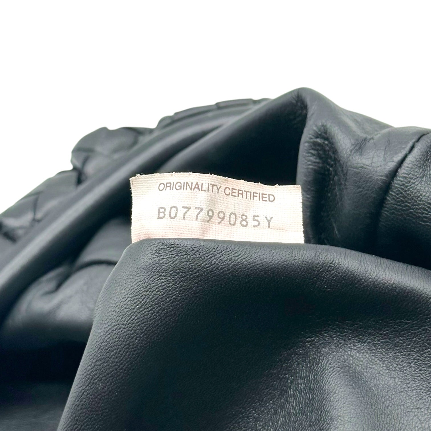Bottega Veneta Black Intrecciato Lambskin Clutch Bag