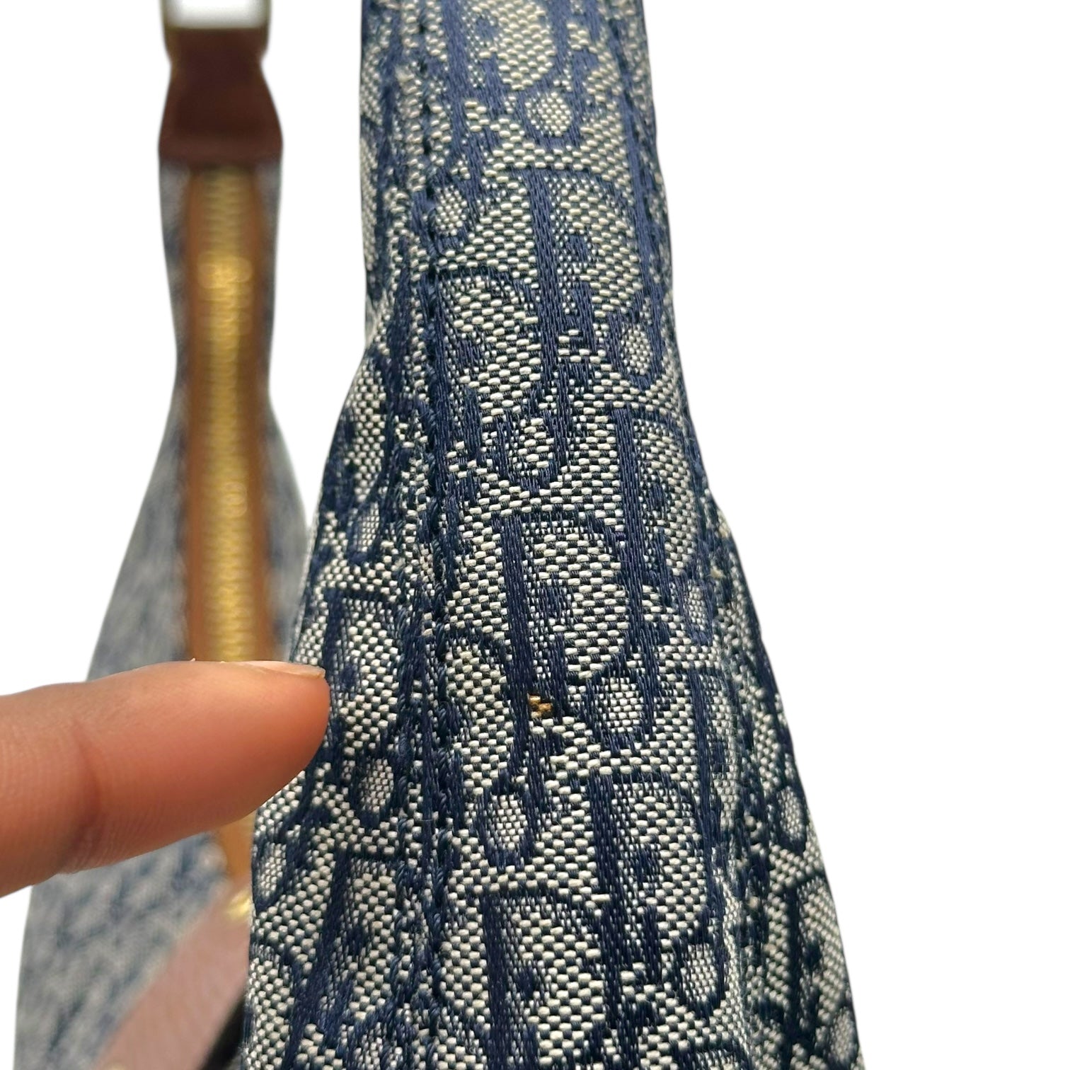 Christian Dior Navy Blue Trotter Street Chic Crescent Shoulder Bag - Outfit Repeater