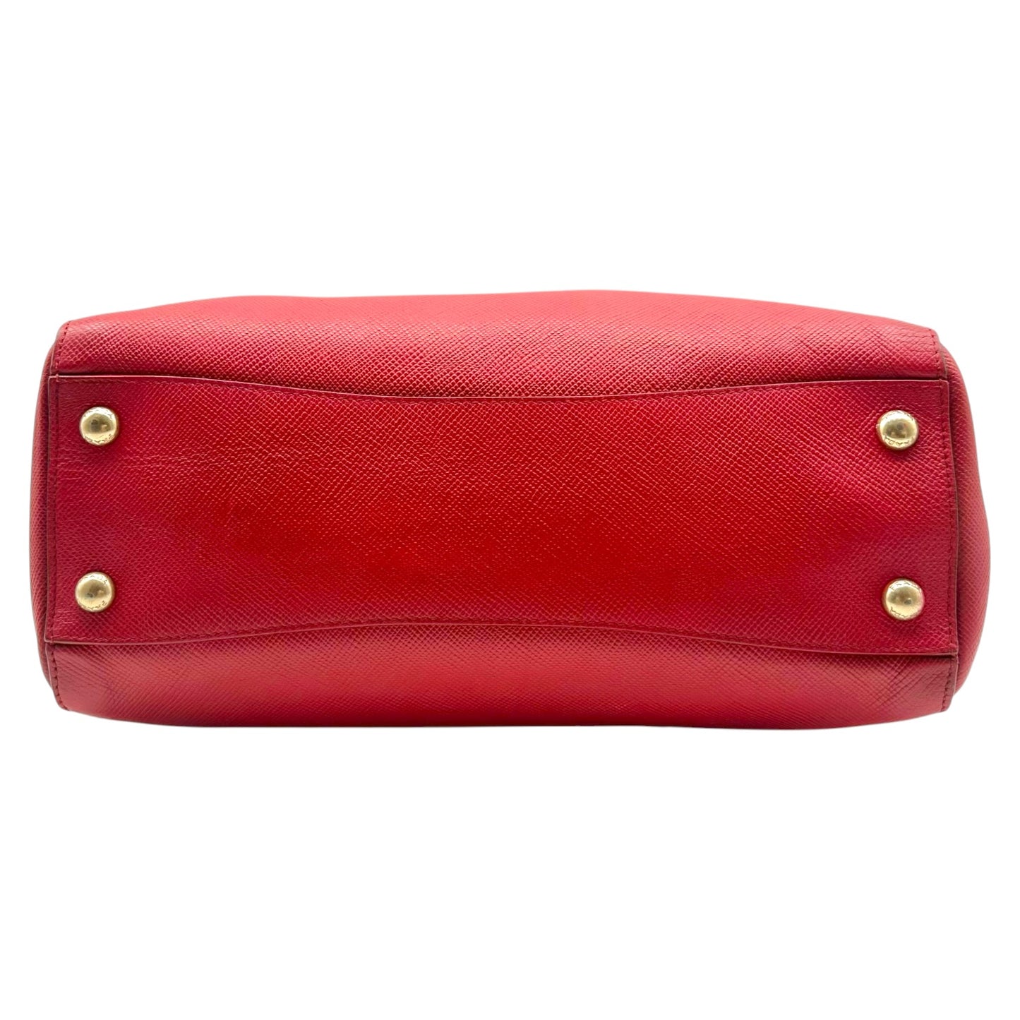 Prada Red Saffiano Leather 2-Way Shoulder Bag