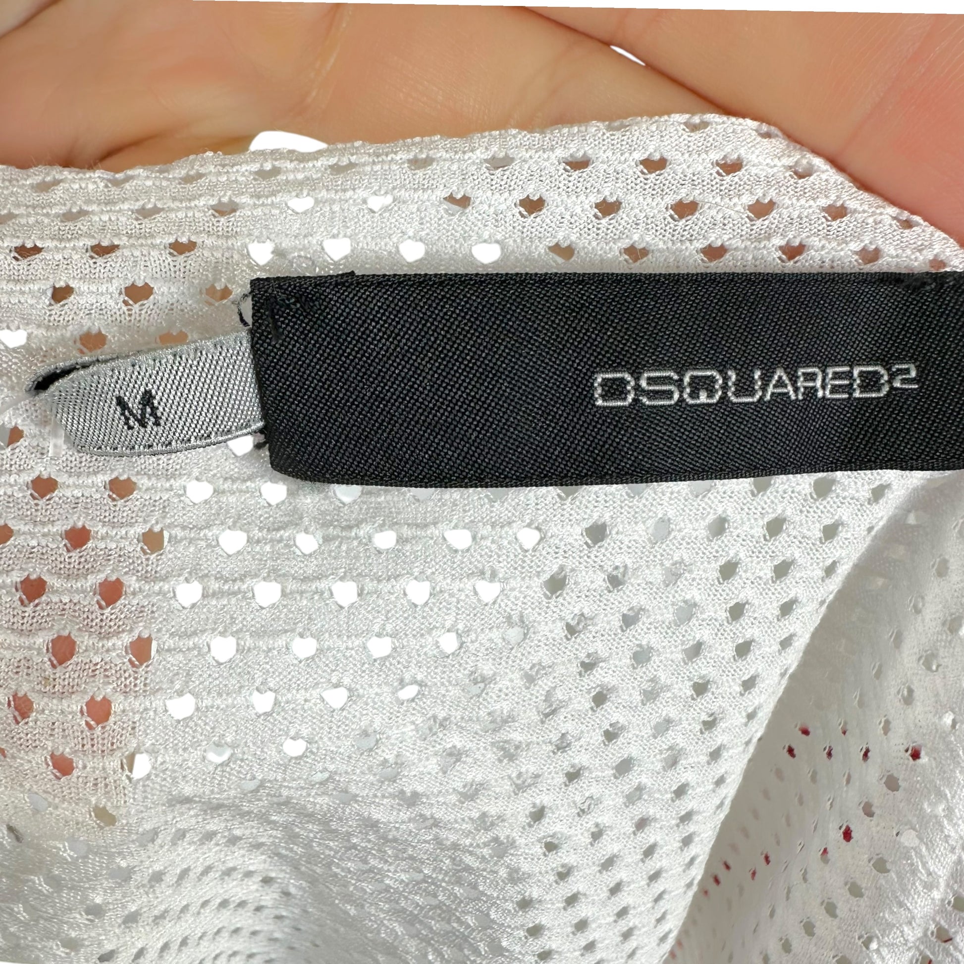 Dsquared2 Basketball Jersey Graphic Tank Top White