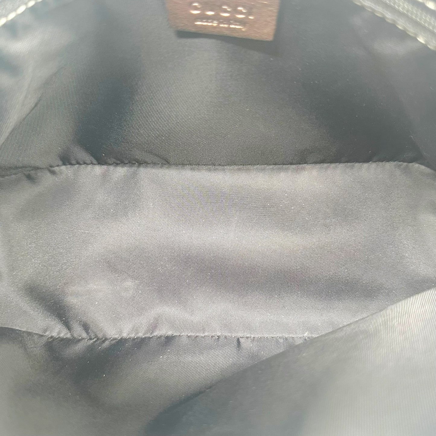 Gucci Metallic Silver Guccissima Shoulder Bag