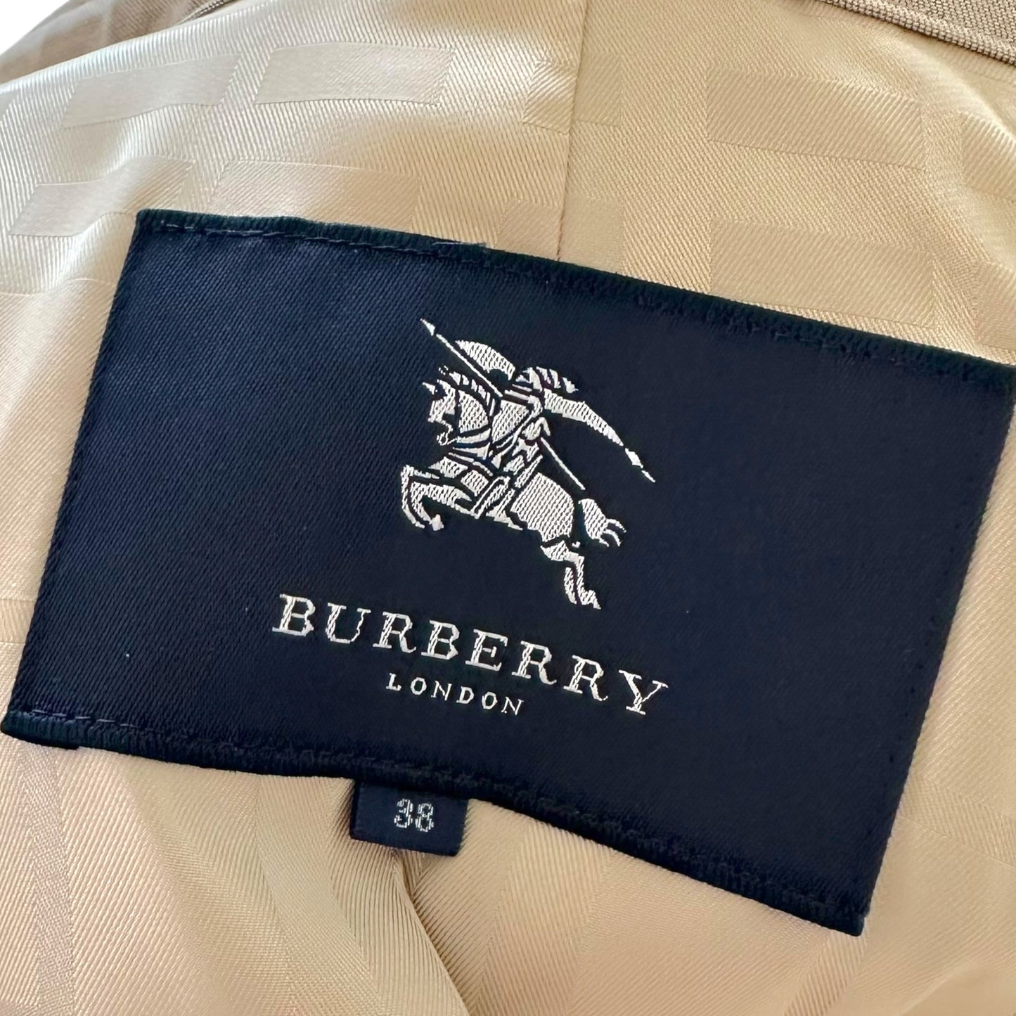 Burberry London Beige Silk Trench Coat