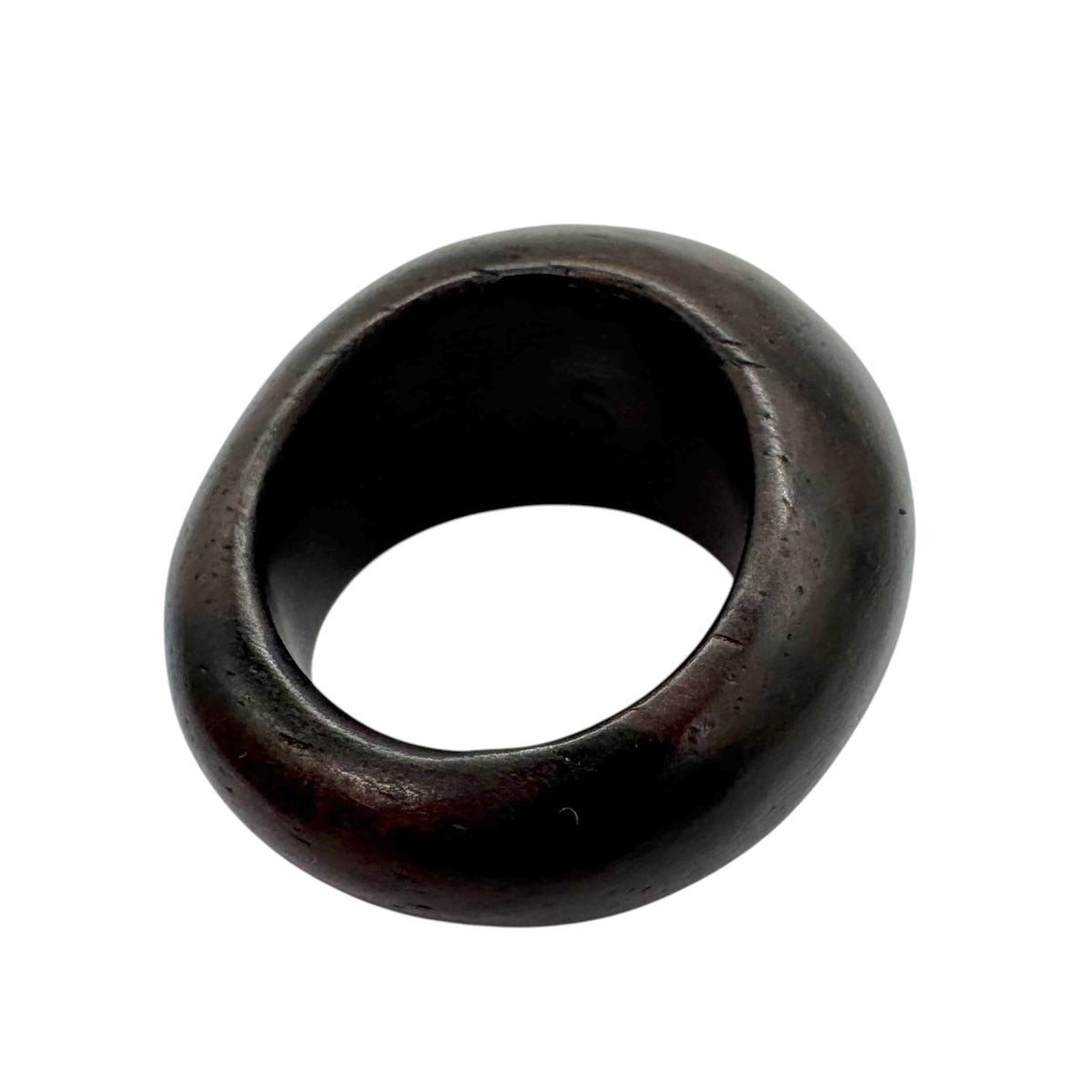 Louis Vuitton Wooden Bubble Ring with Gold Logos