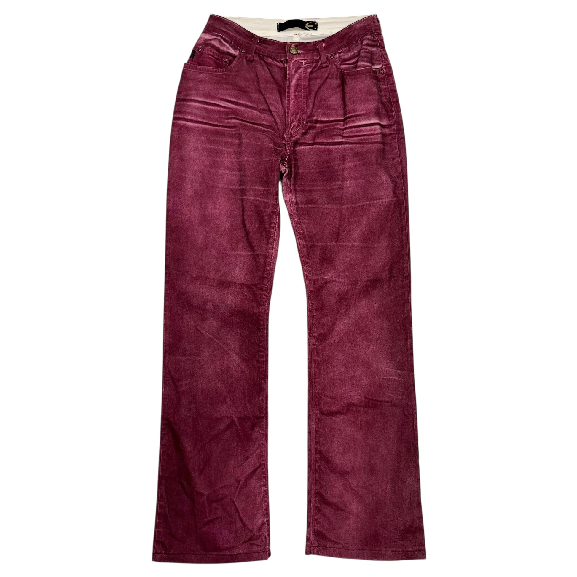 Just Cavalli Roberto Cavalli Burgundy 'Faded' Jeans - Outfit Repeater