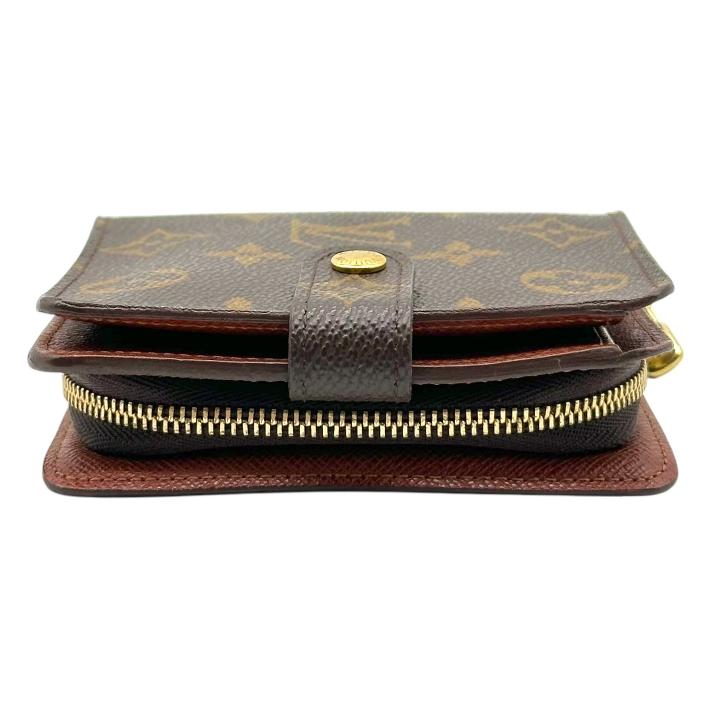Louis Vuitton Classic Monogram Zippered Snap Bi-Fold Wallet - Outfit Repeater