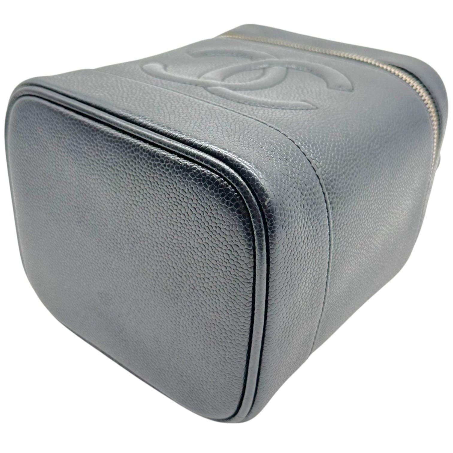 Chanel Black Caviar Leather Vanity Bag