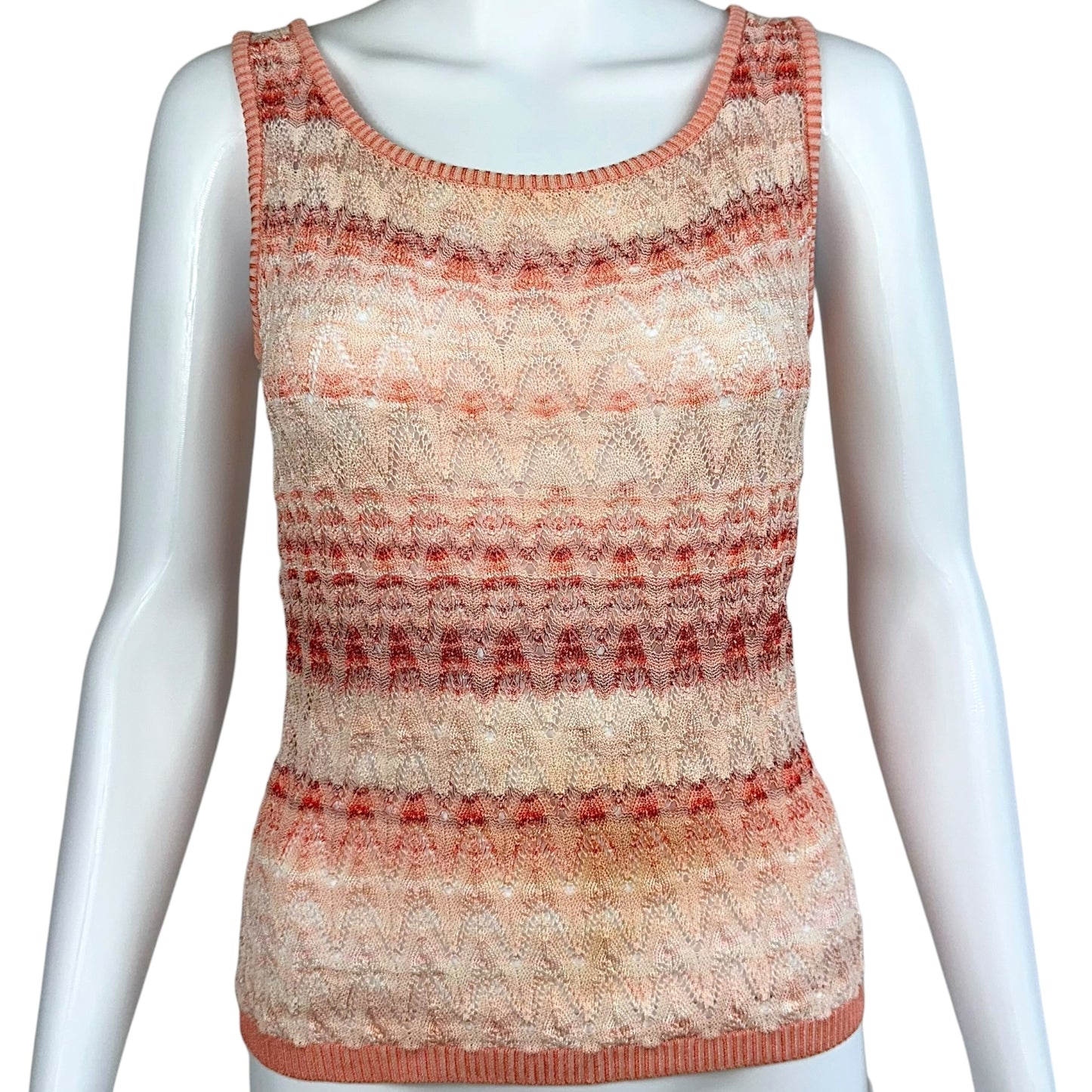 Missoni Pink Knit Tank Top - Outfit Repeater