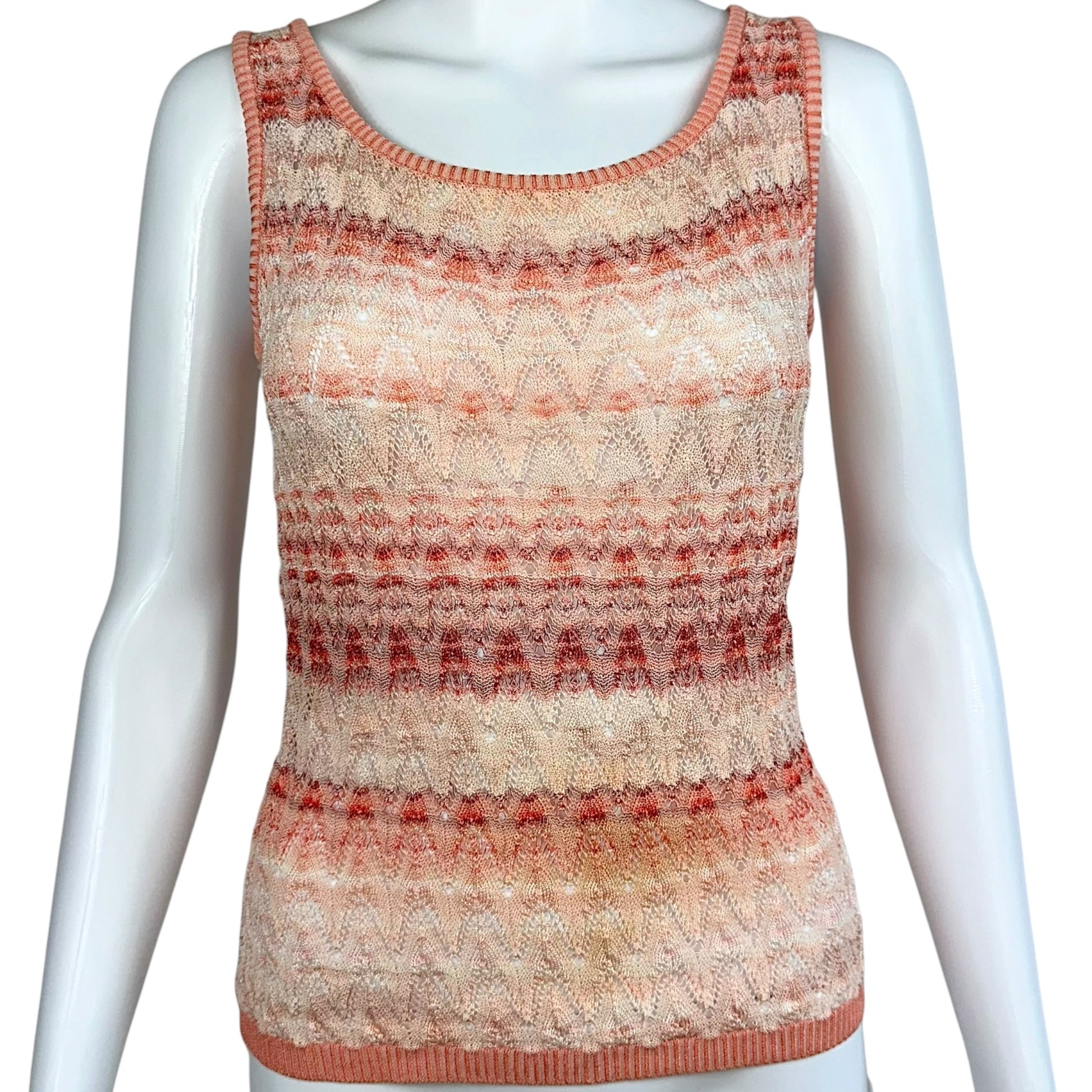 Missoni Pink Knit Tank Top - Outfit Repeater