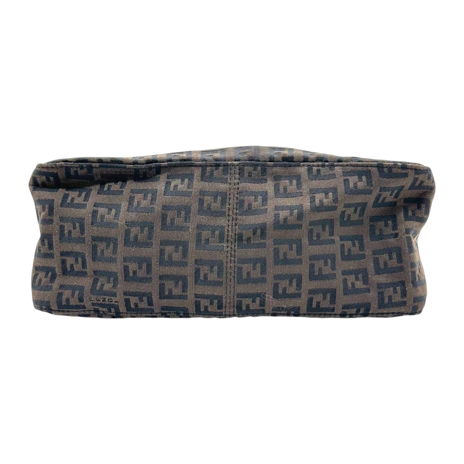 Fendi Brown Zucca Monogram Pochette Bag - Outfit Repeater