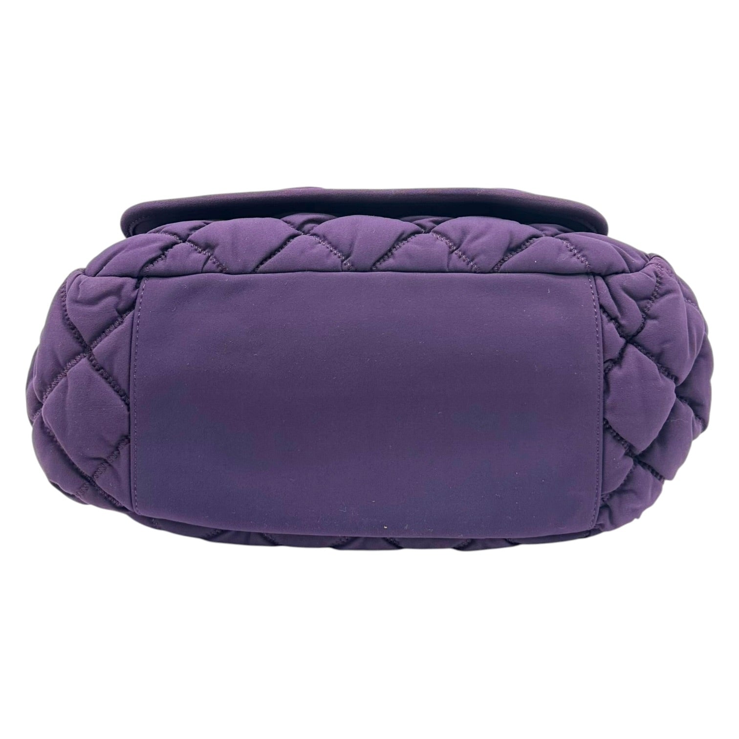 Chanel Purple Quilted Bubble Shoulder Flap Bag