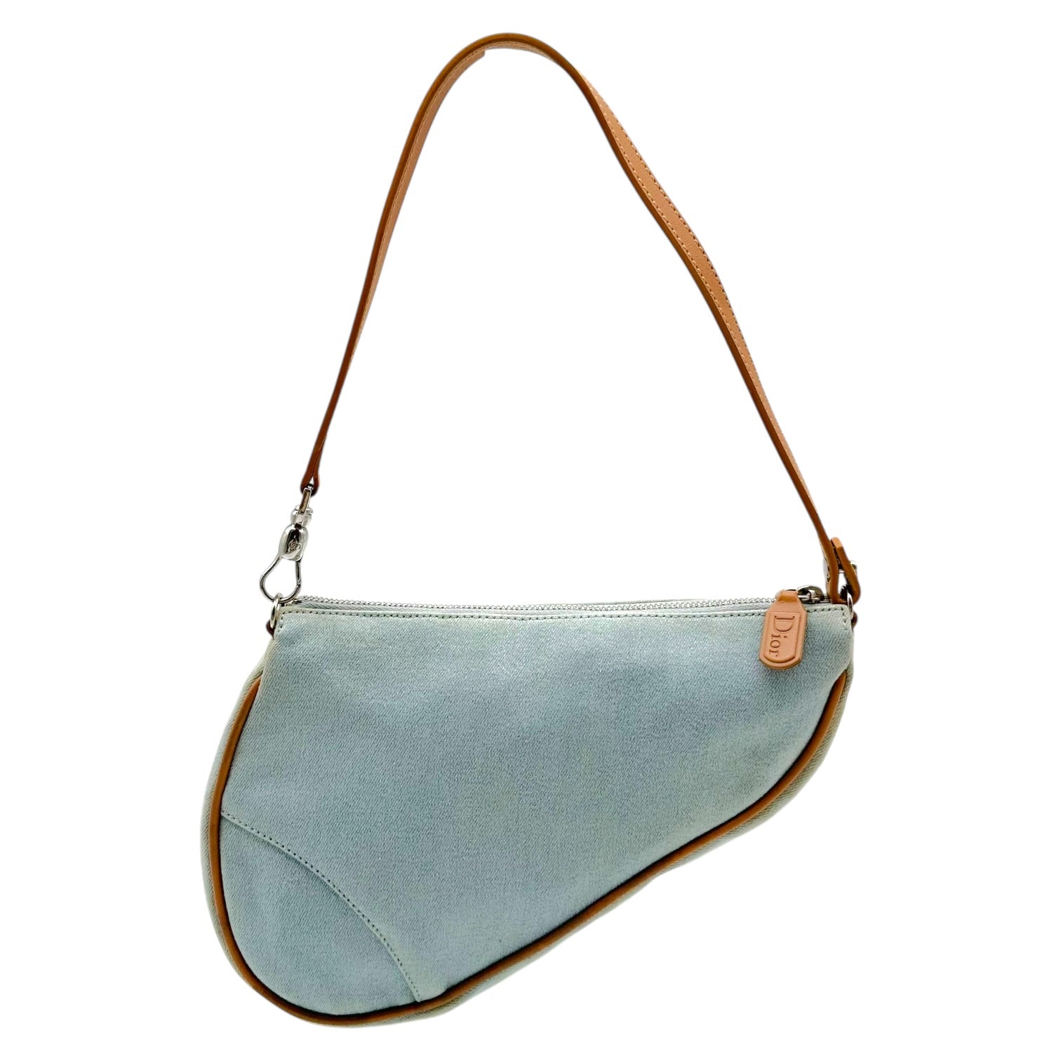 Christian Dior Mini Saddle Bag Light Wash Denim