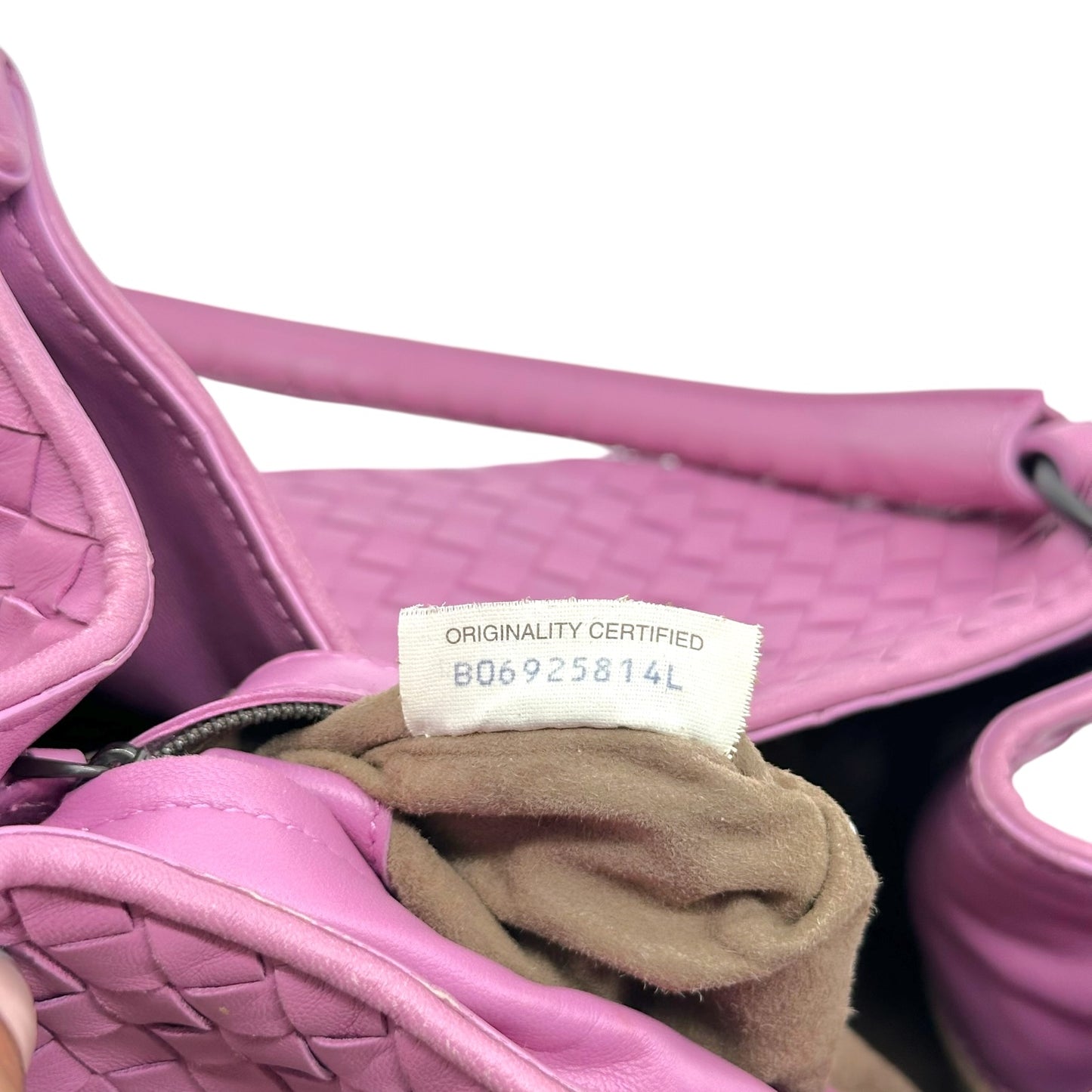 Bottega Veneta Small Parachute Bag Pink Purple Intrecciato