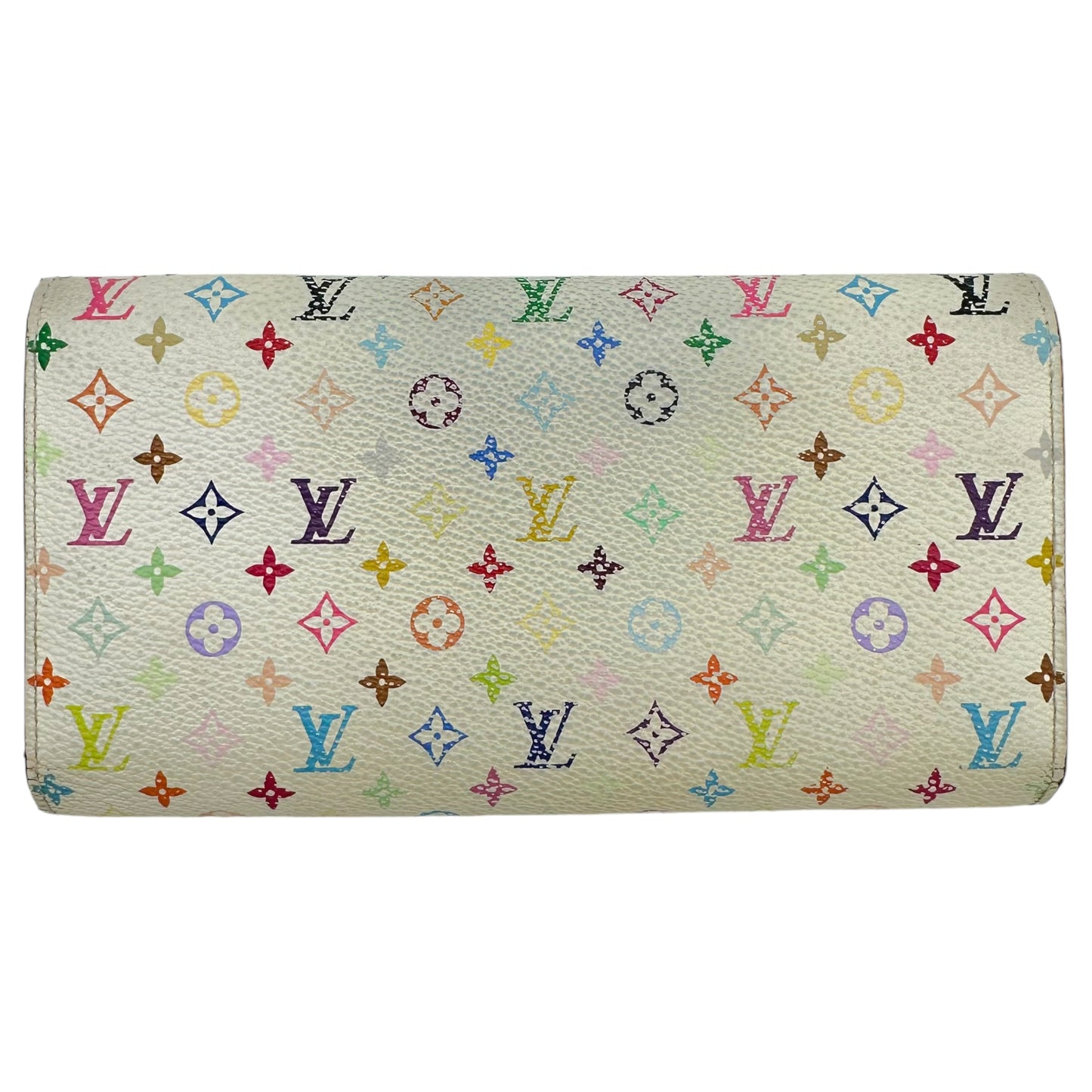 Louis Vuitton White Multicolor Sarah Wallet