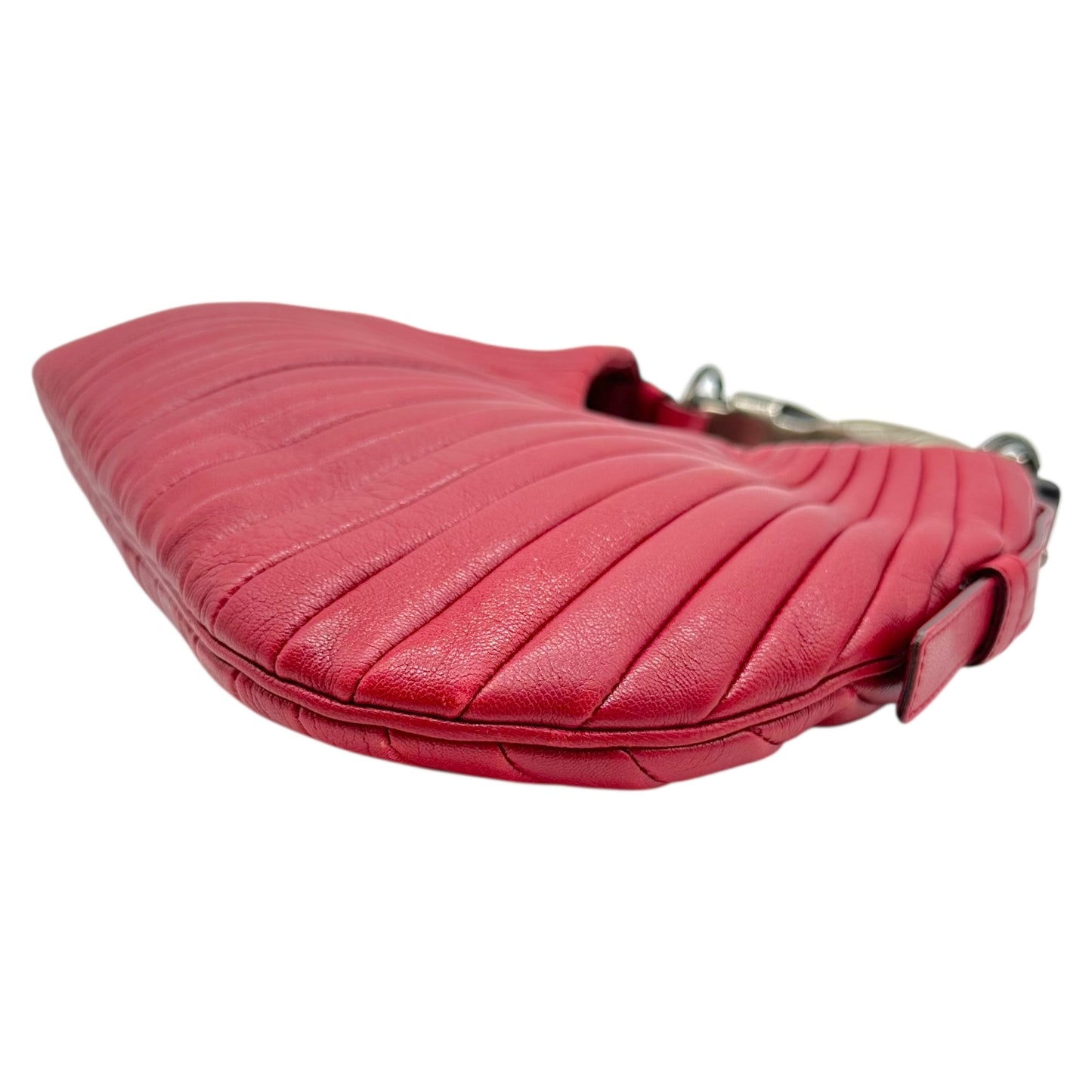 Yves Saint Laurent by Tom Ford Red Leather Logo Handle Mombasa Bag