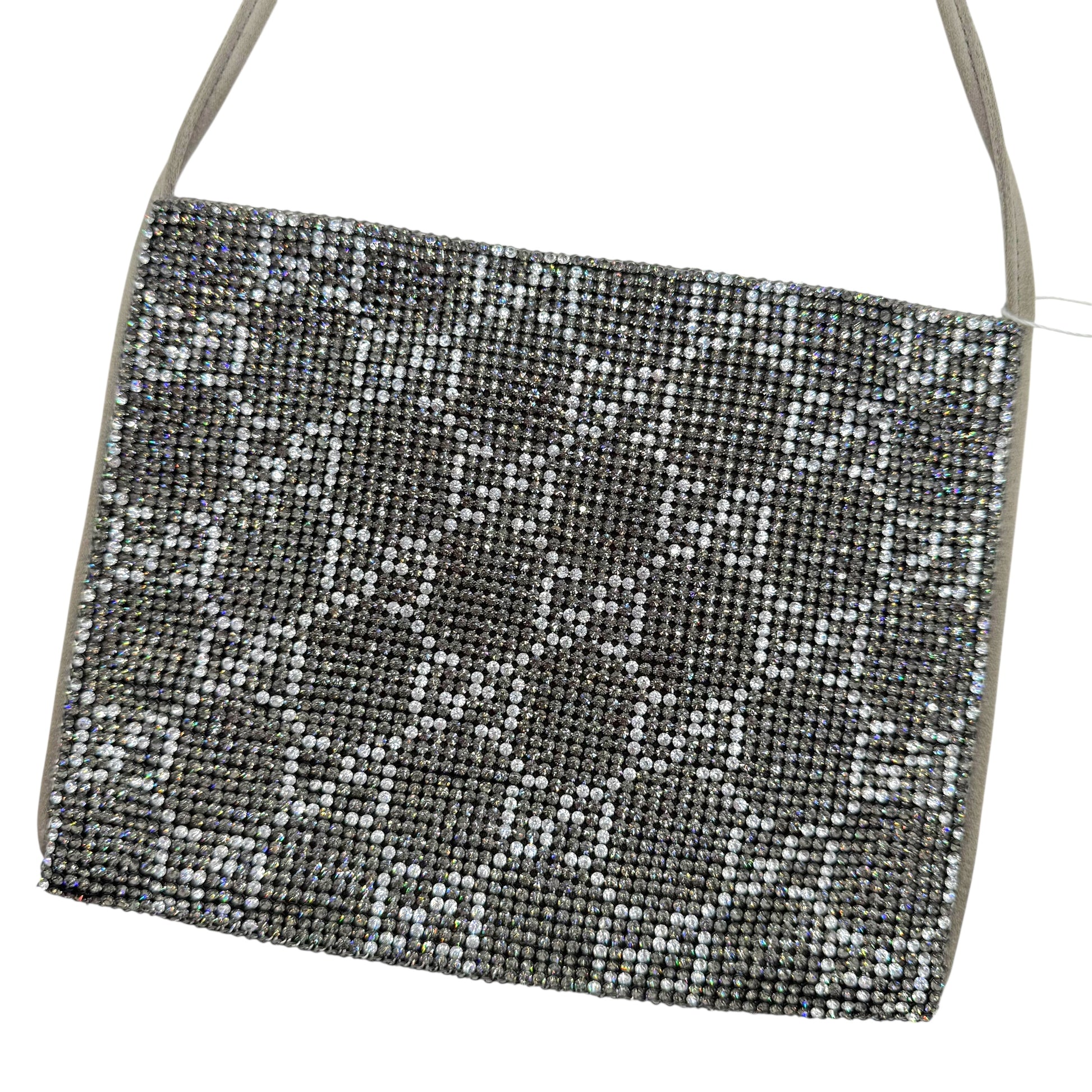 Gucci by Tom Ford S/S 1998 Silver Crystal & Silk Guccissima Mini Bag RARE - Outfit Repeater