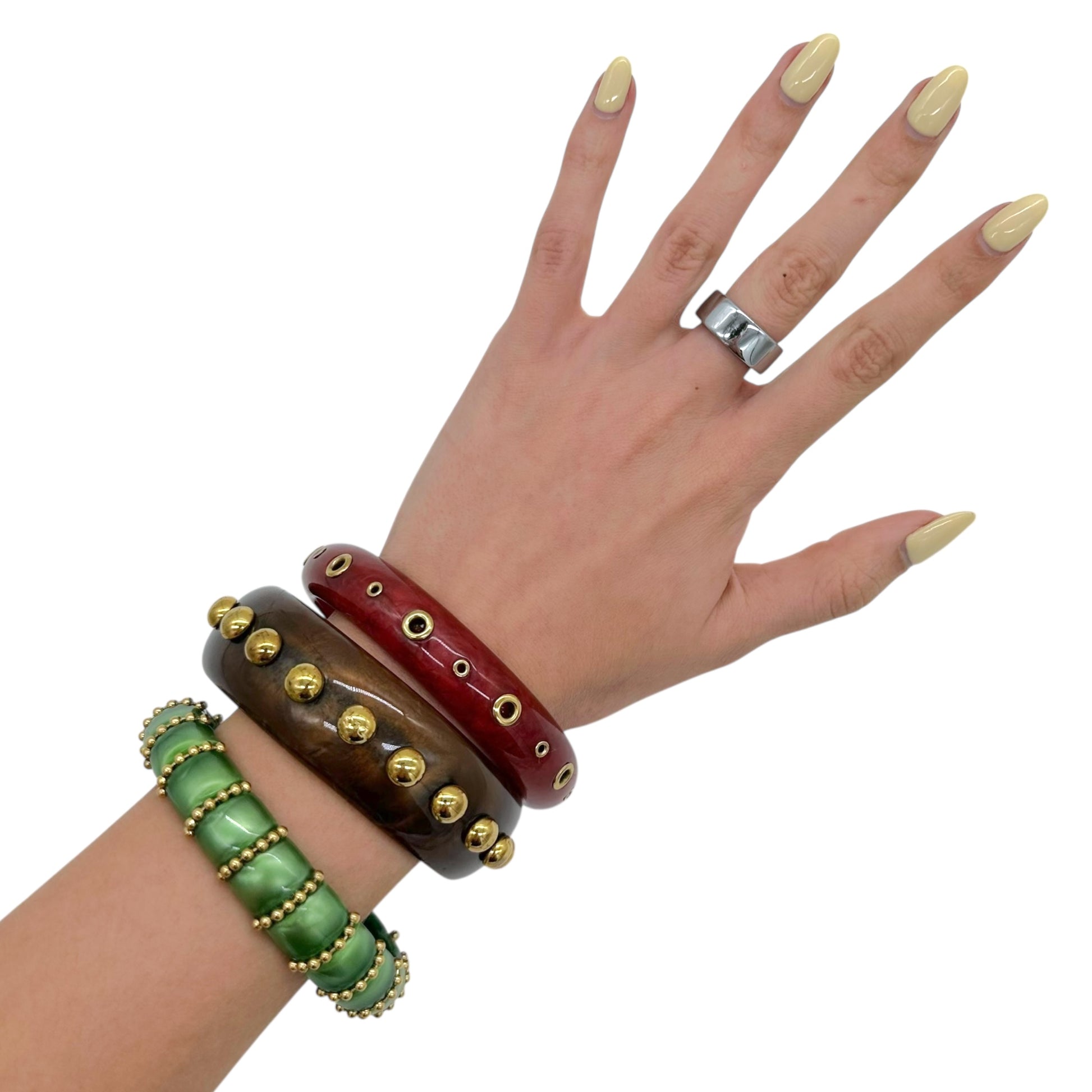 D&G Dolce & Gabbana Multicolor Bangle Bracelet Set - Outfit Repeater