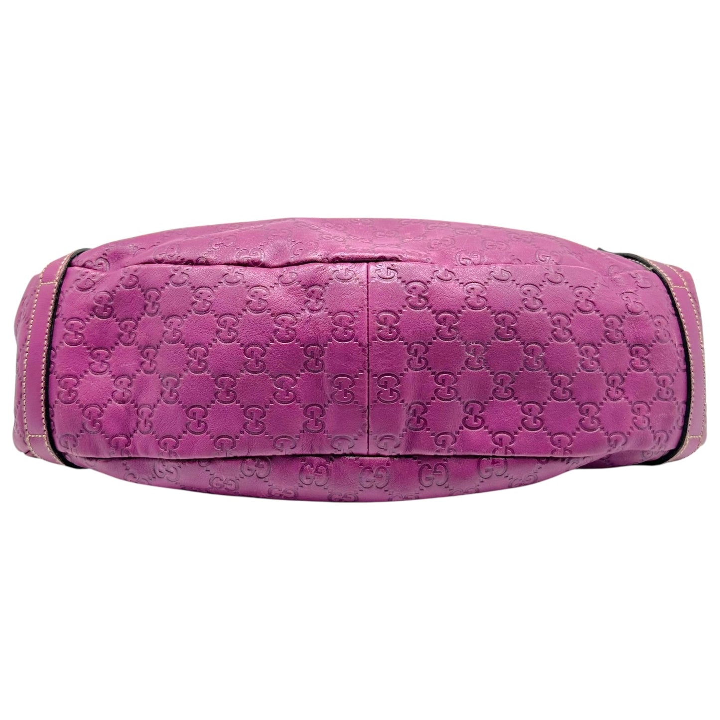 Gucci Magenta Guccissima Monogram Shima Shoulder Bag