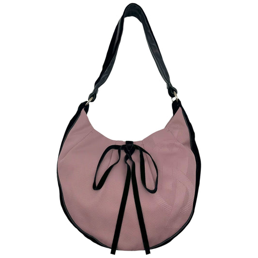Yves Saint Laurent by Tom Ford Dusty Lilac & Black Velvet YSL Logo Hobo Bag