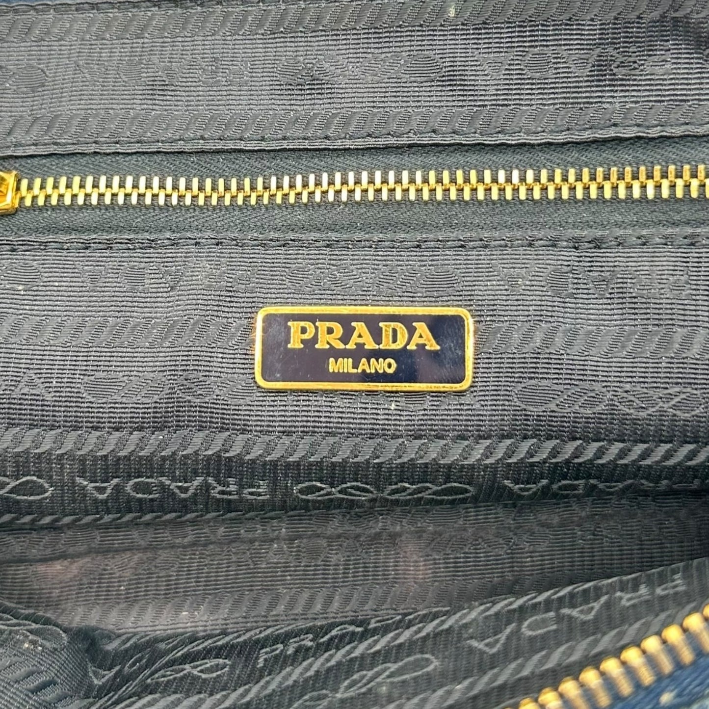 Prada Denim Cosmetic Bag