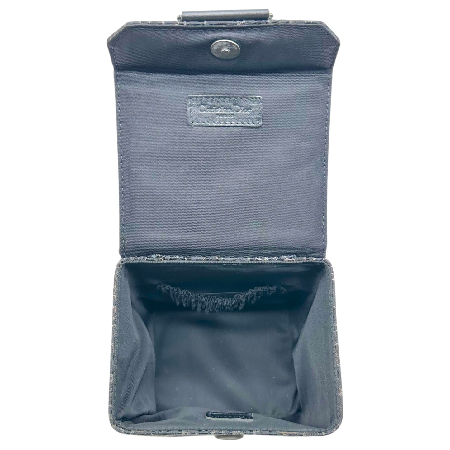 Christian Dior Mini Vanity Bag Black Trotter Monogram