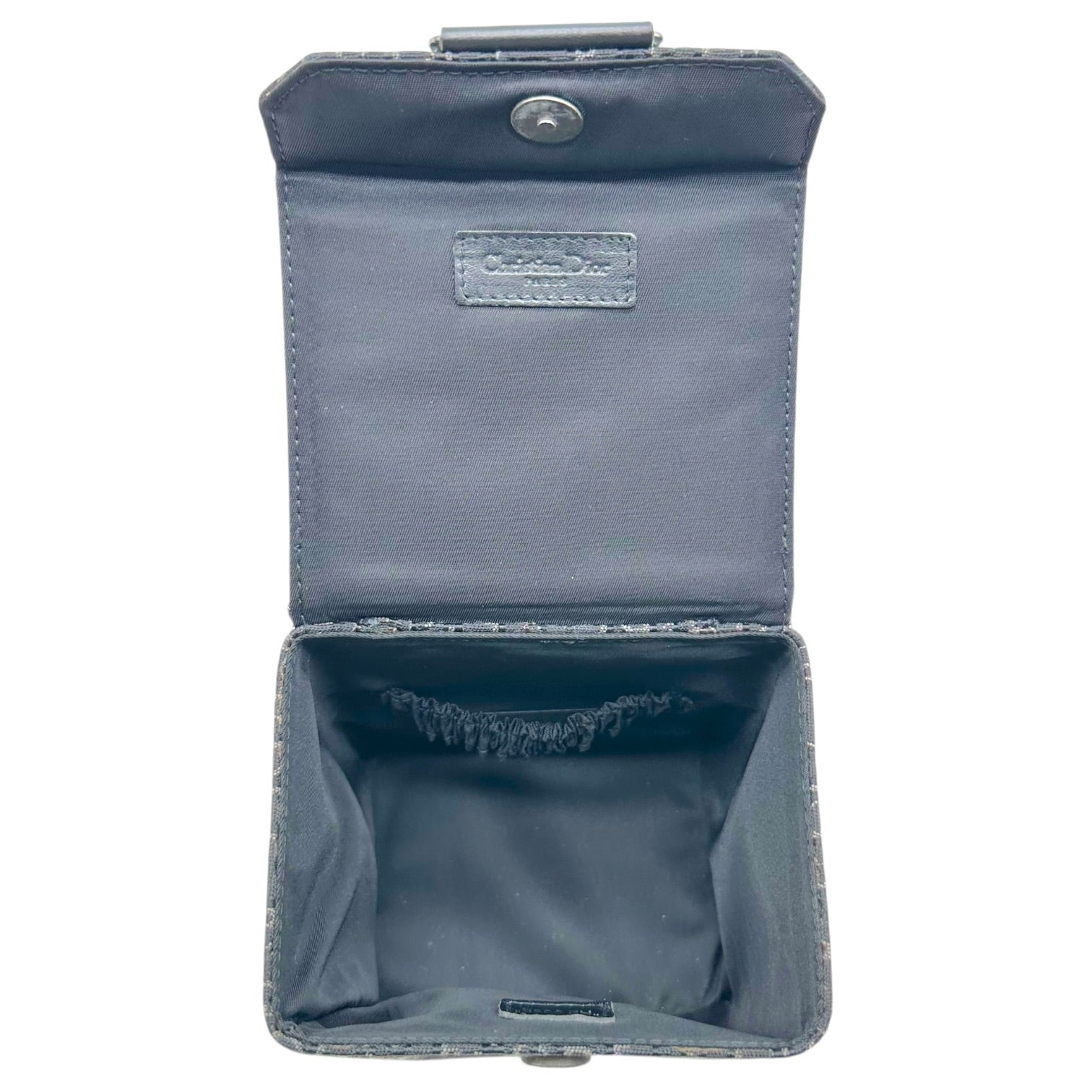 Christian Dior Mini Vanity Bag Black Trotter Monogram