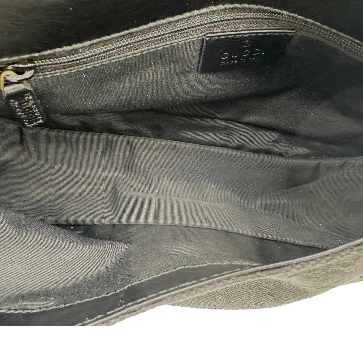 Gucci Black Monogram Crossbody Satchel Bag - Outfit Repeater