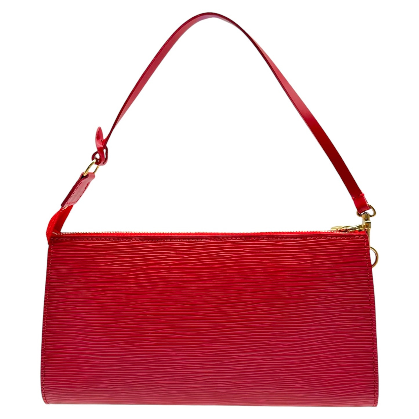 Louis Vuitton Red Epi Leather Pochette Mini Bag