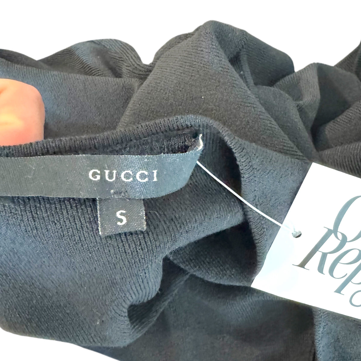 Gucci by Tom Ford 90's Black Straight Neck Knit Tank