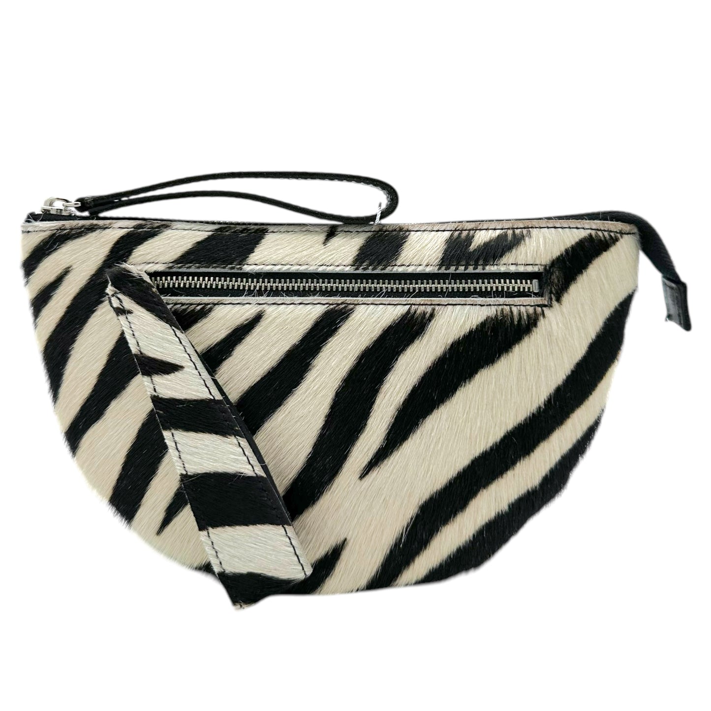 Junya Watanabe Zebra Print Ponyhair Clutch Bag