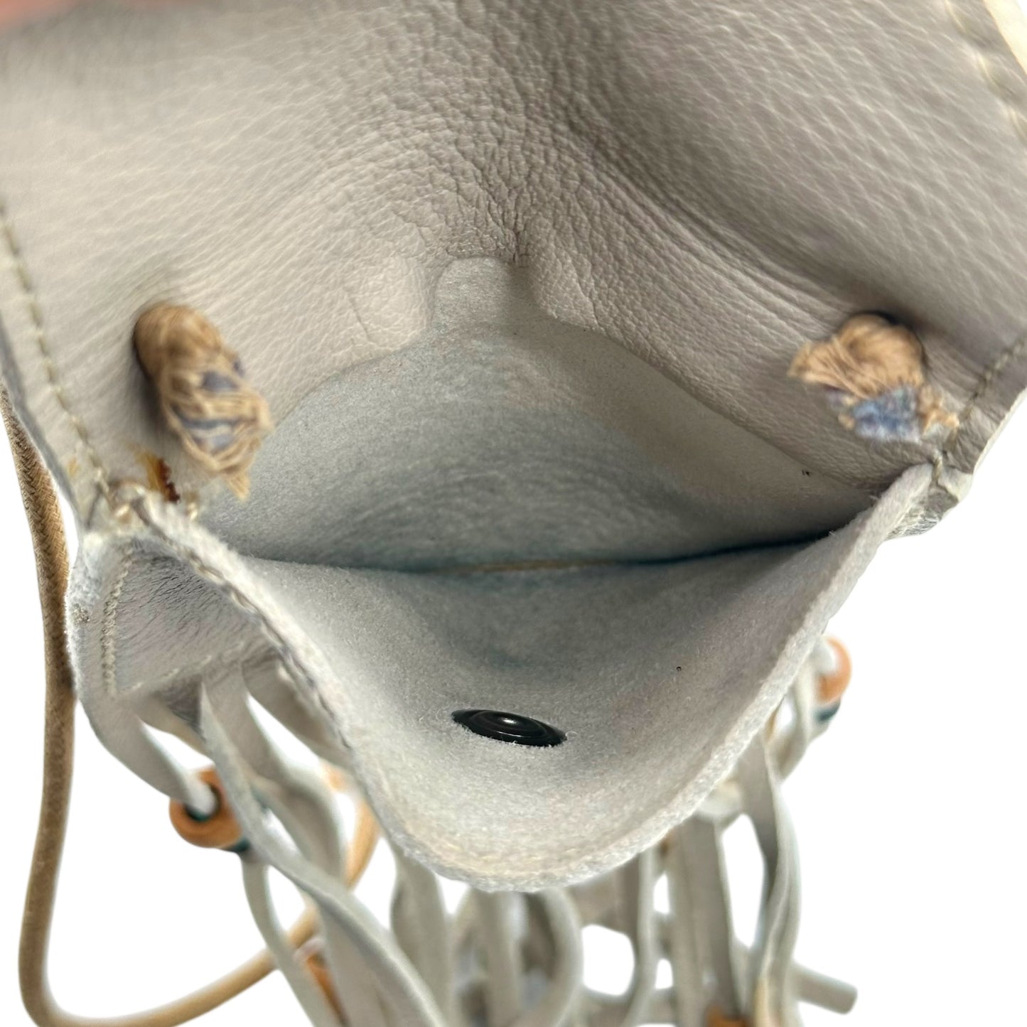 D&G Dolce & Gabbana Beaded Fringe Suede Micro Crossbody Bag - Outfit Repeater