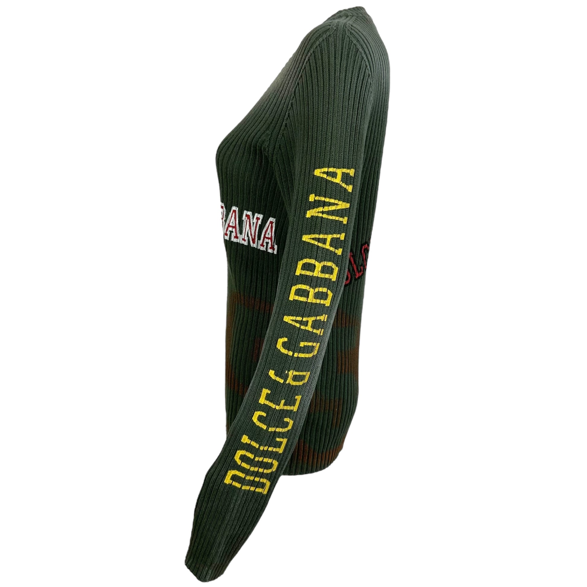 Dolce & Gabbana Gray Knit Logo Sweater - Outfit Repeater