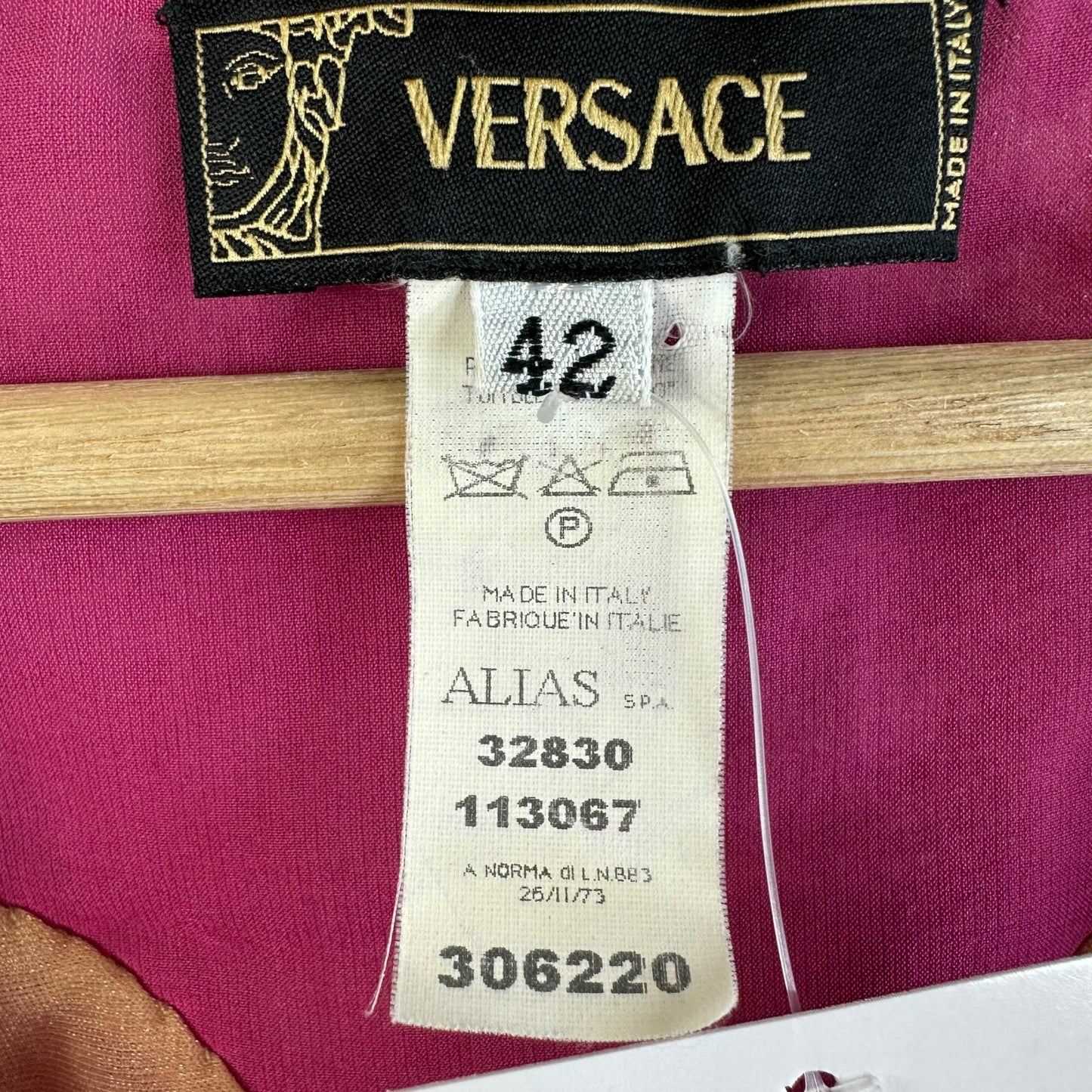 Versace Pink Sheer Blouse With Silk Sequin Trim