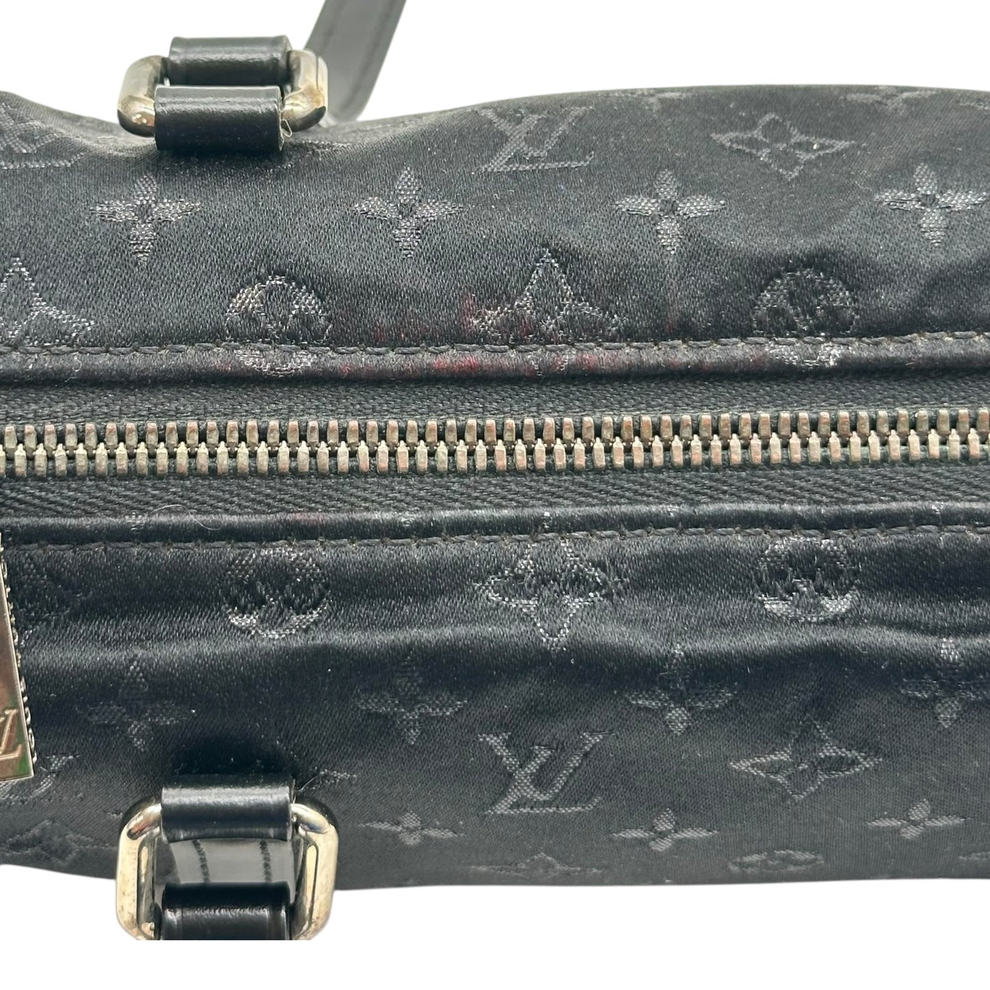 Louis Vuitton Black Satin Monogram Mini Papillon Bag - Outfit Repeater
