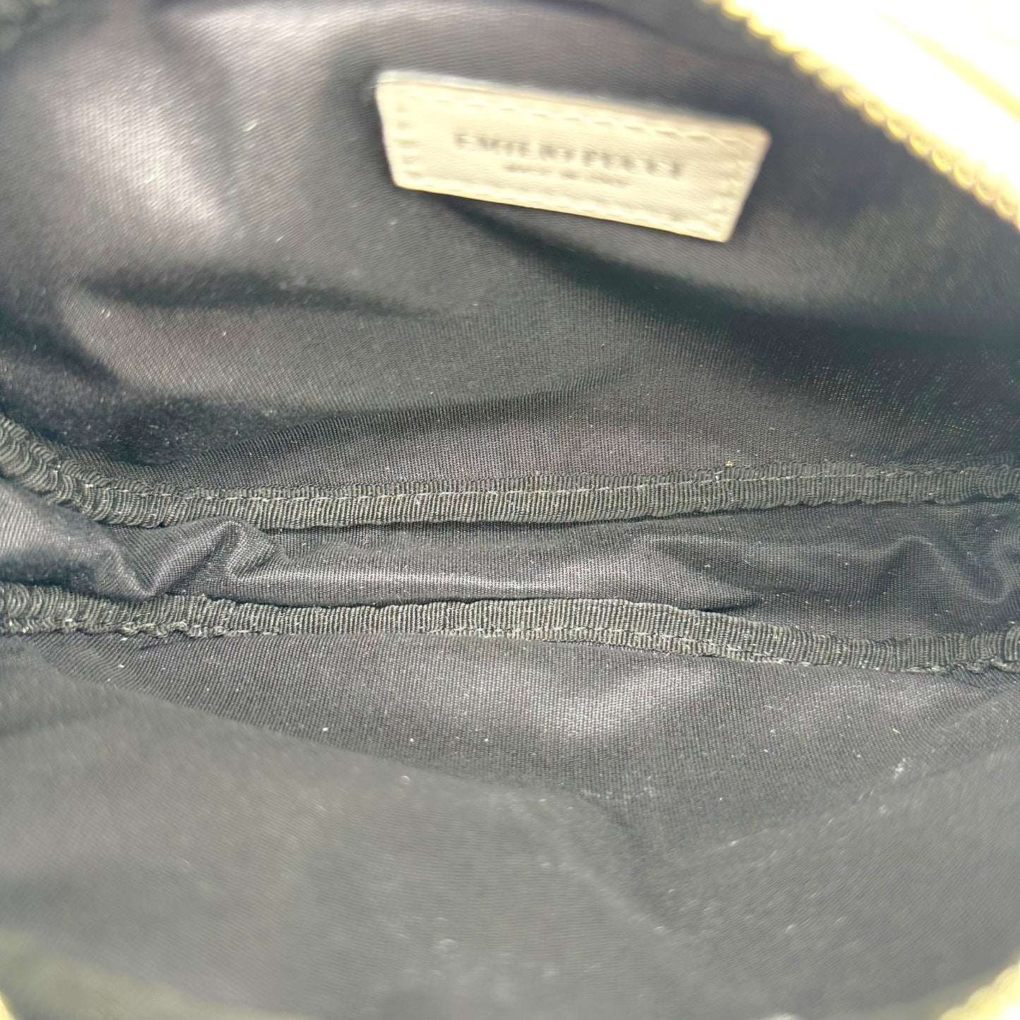 Emilio Pucci Pastel Patterned Silk Cosmetic Pouch