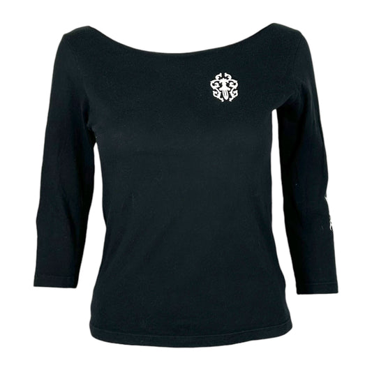 Chrome Hearts Vintage 3/4 Sleeve Logo & Dagger Graphic T-Shirt