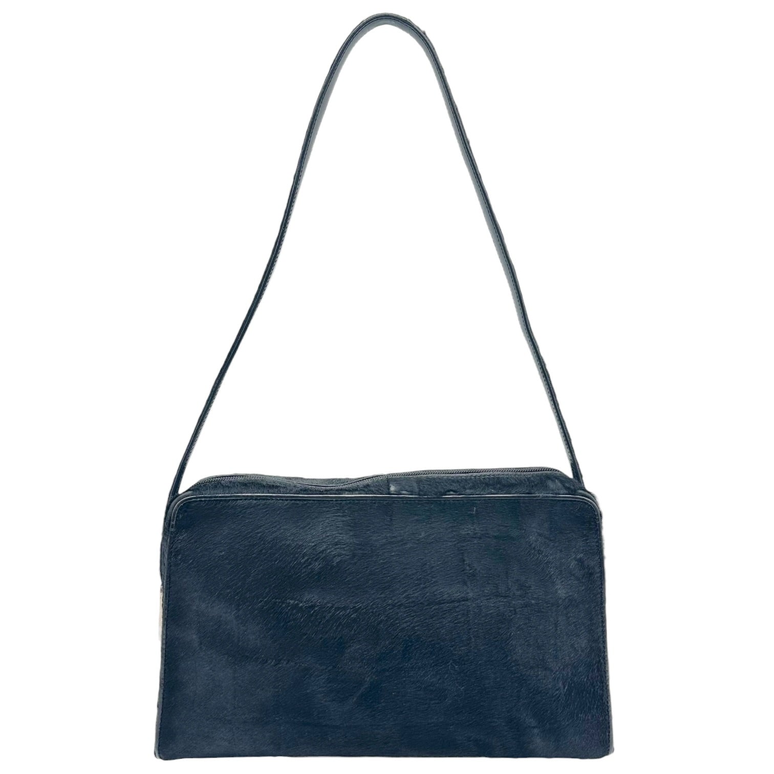 Gucci Shoulder Bag Black Ponyhair Rectangle Design