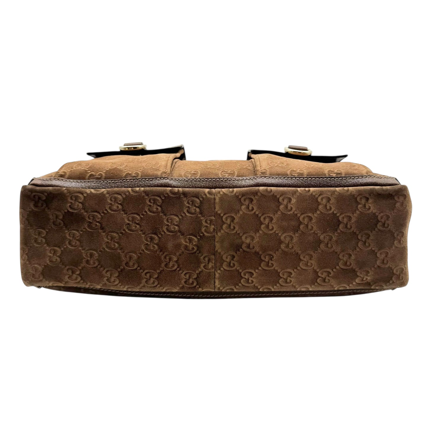 Gucci Brown Suede Guccissima Tote Bag - Outfit Repeater