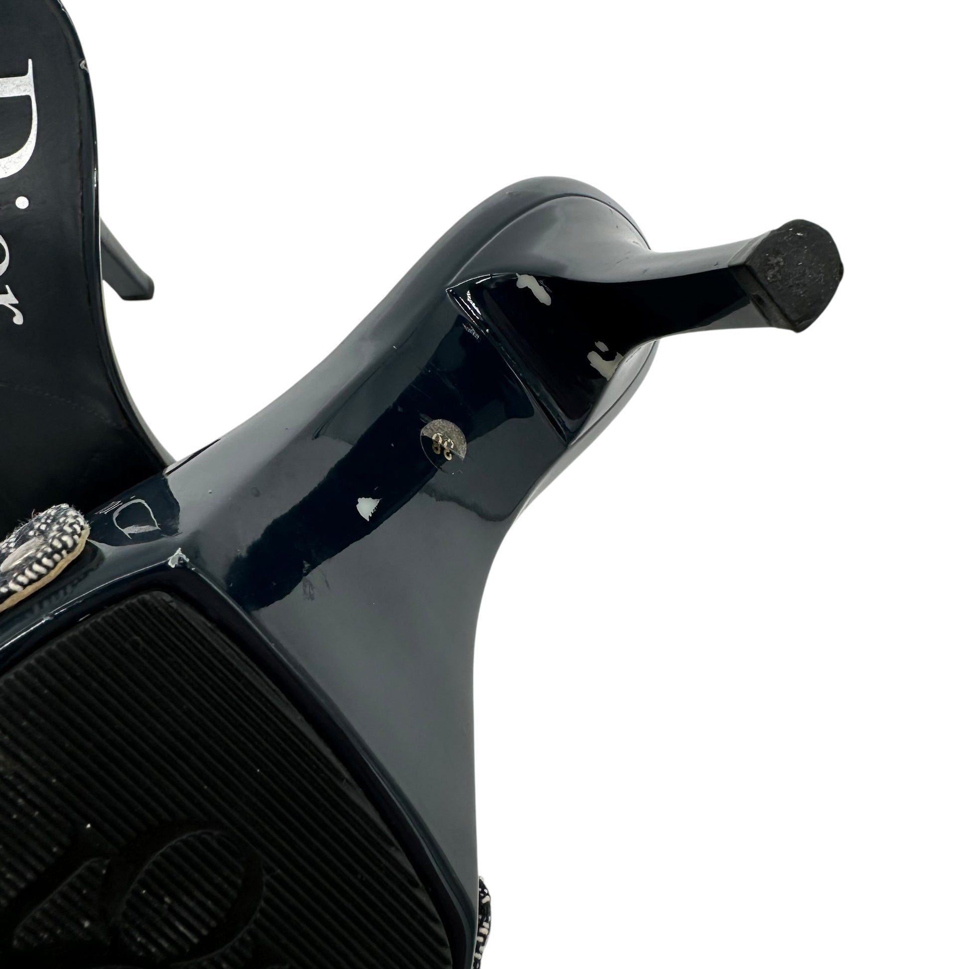 Christian Dior Blue Monogram Platform Mule Heels - Outfit Repeater