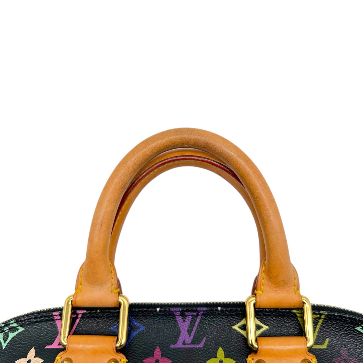 Louis Vuitton Black Multicolor Murakami Alma PM Handbag