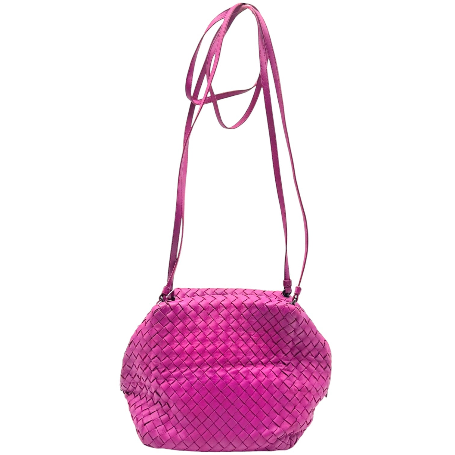 Bottega Veneta Purple Intrecciato Leather Shoulder Bag