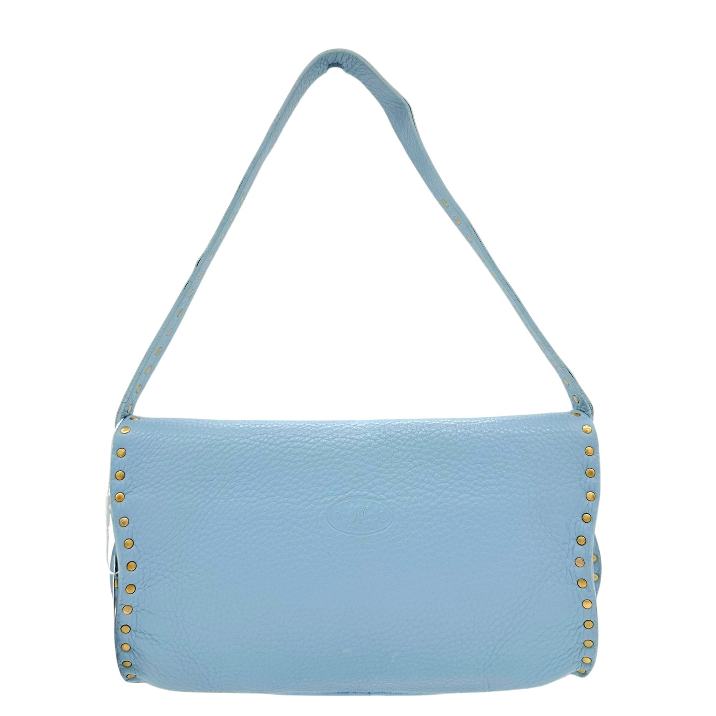 Celine Light Blue Leather Poulbot Bag