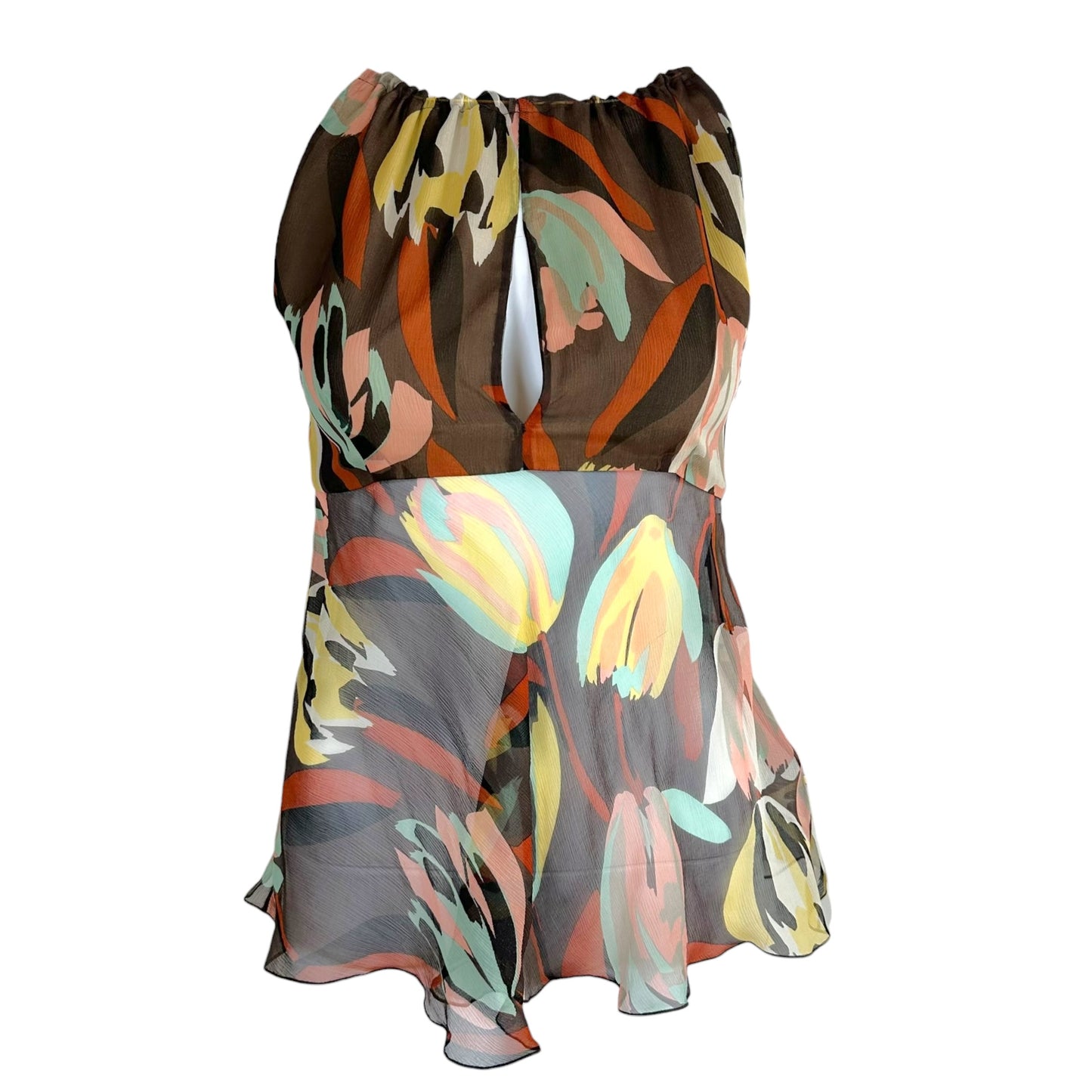 Missoni M Silk Multicolor Floral Top