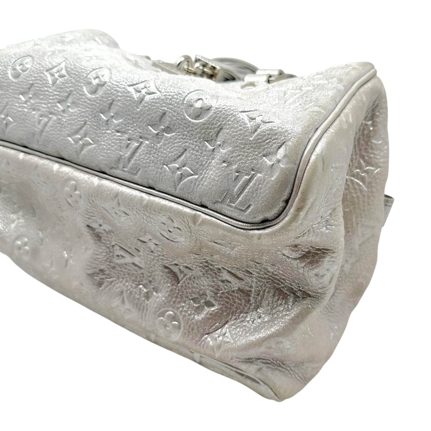 Louis Vuitton Silver Monogram Boston Shoulder Bag