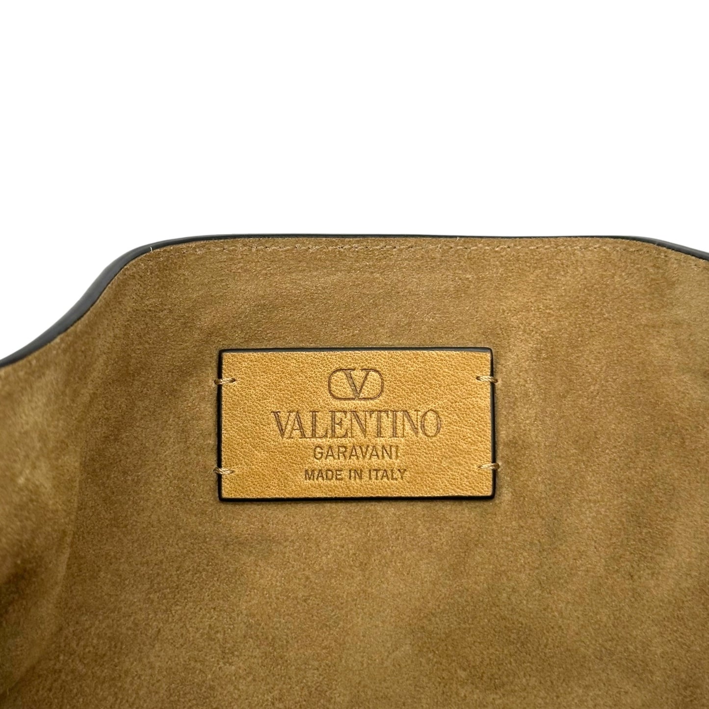 Valentino Garavani Brown Suede Nellcôte Fringe Trim Crossbody Bag